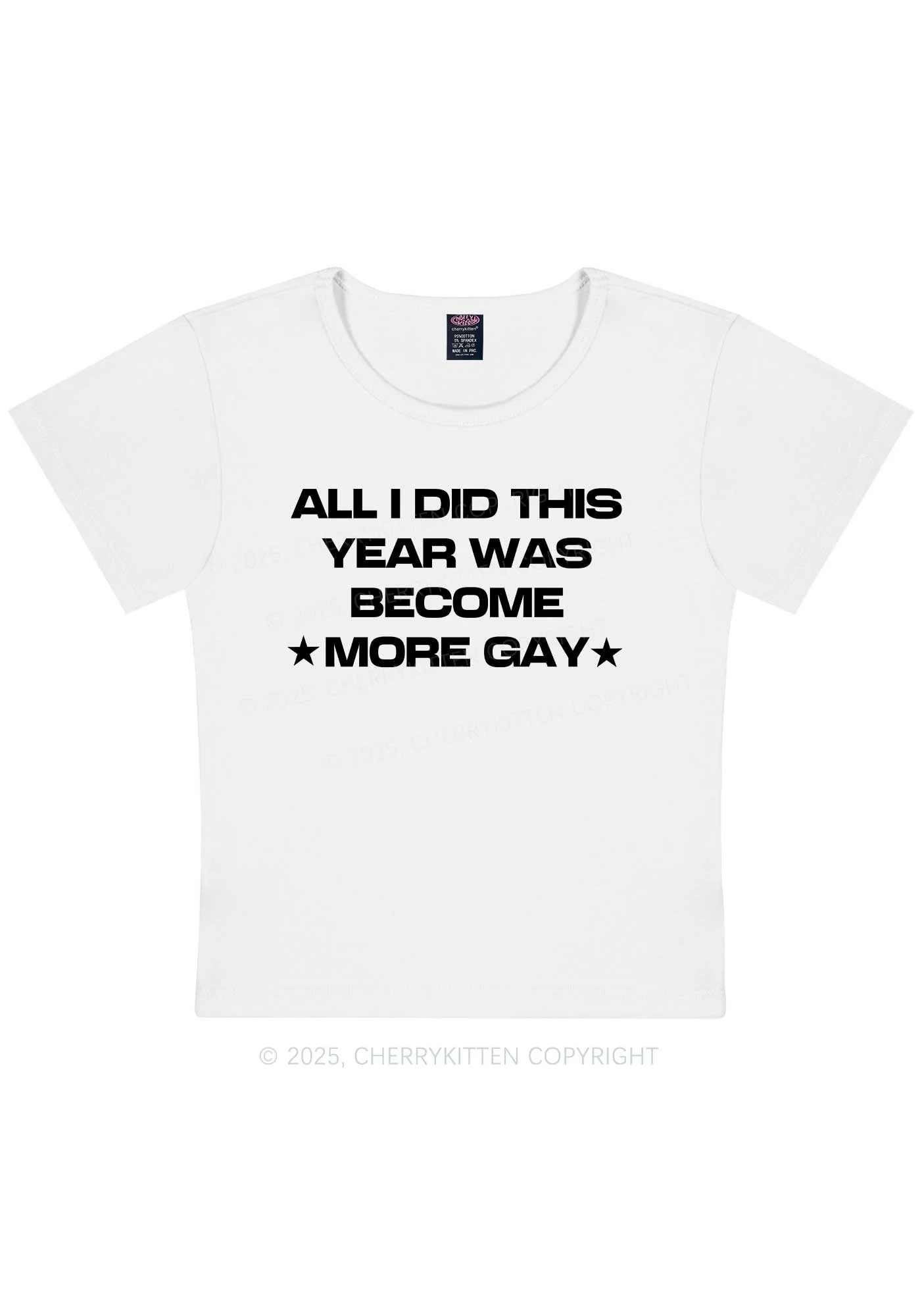 Become More Gay Pride Y2K Baby Tee Cherrykitten - Image 6