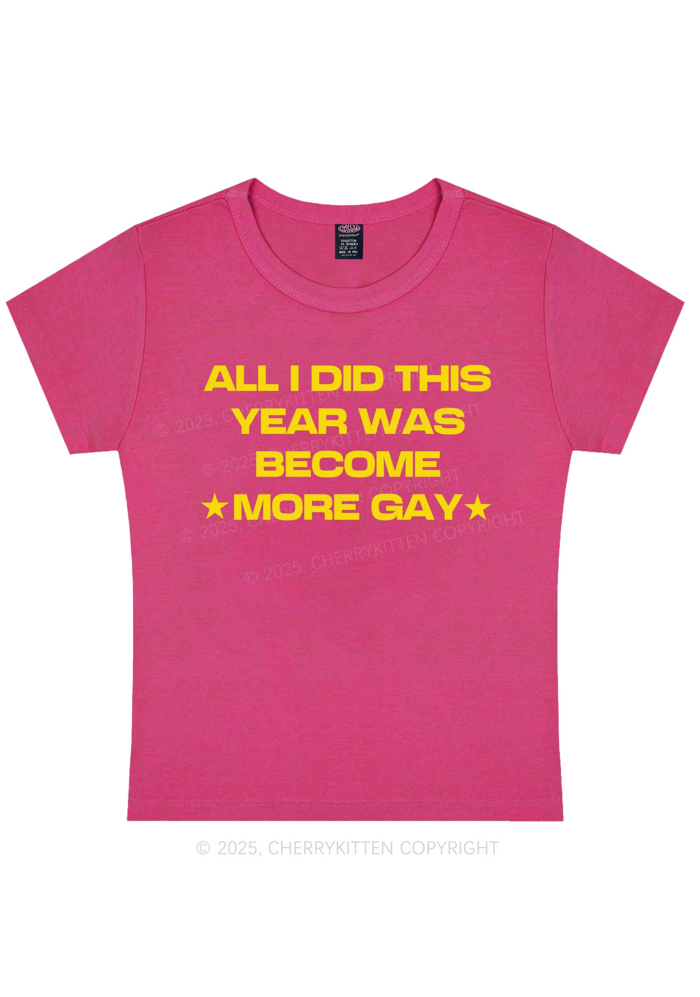 Become More Gay Pride Y2K Baby Tee Cherrykitten - Image 8