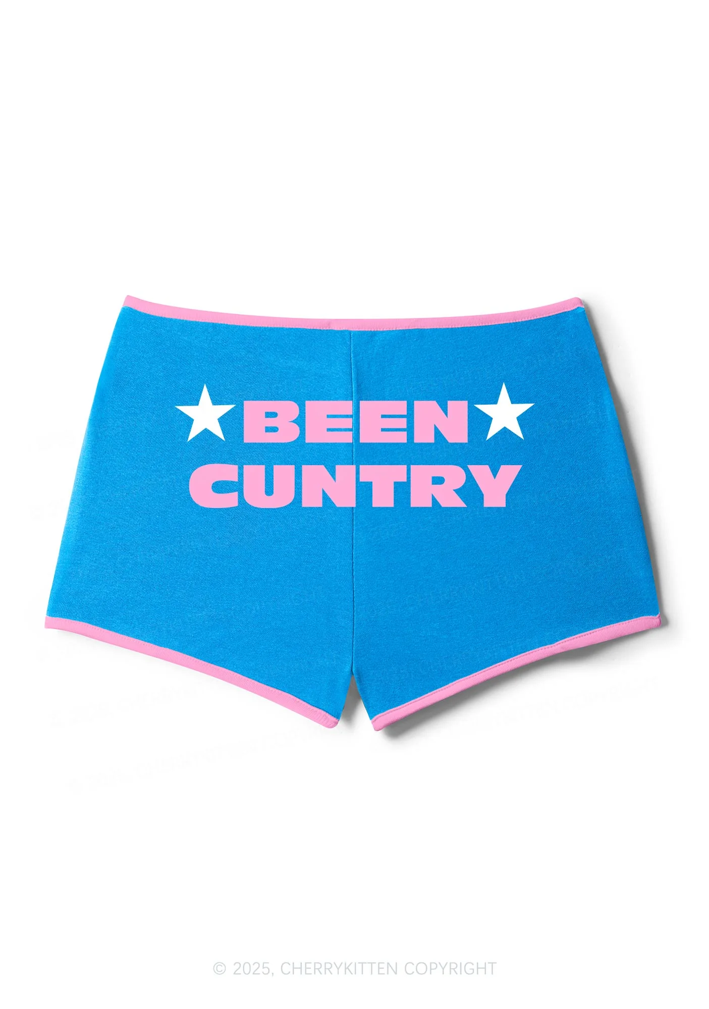 Been Cuntry Y2K Contrast Mini Shorts Cherrykitten - Image 3