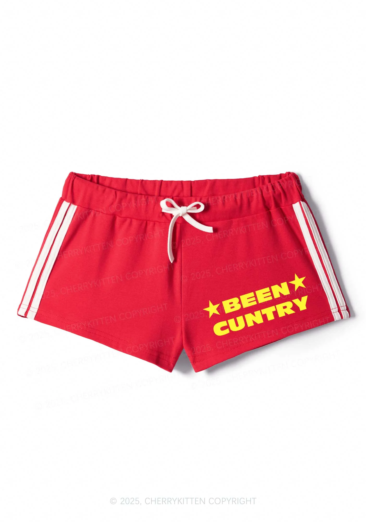 Been Cuntry Y2K Drawstring Mini Shorts Cherrykitten - Image 3