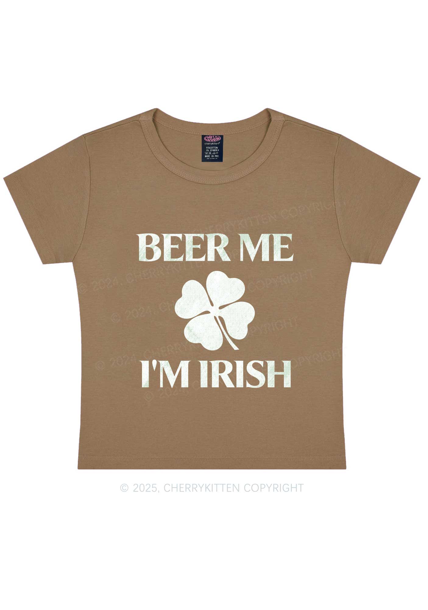 Beer Irish St Patricks Y2K Baby Tee Cherrykitten - Image 12