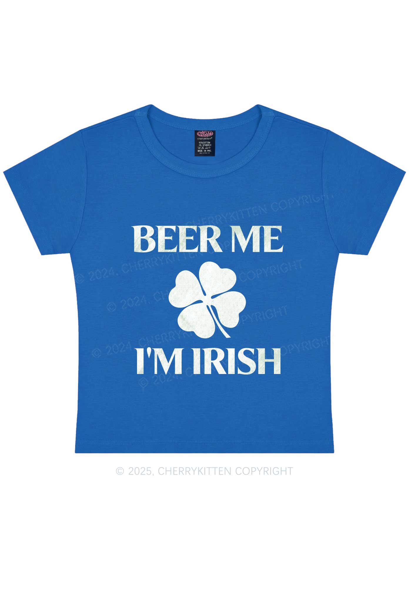 Beer Irish St Patricks Y2K Baby Tee Cherrykitten - Image 13