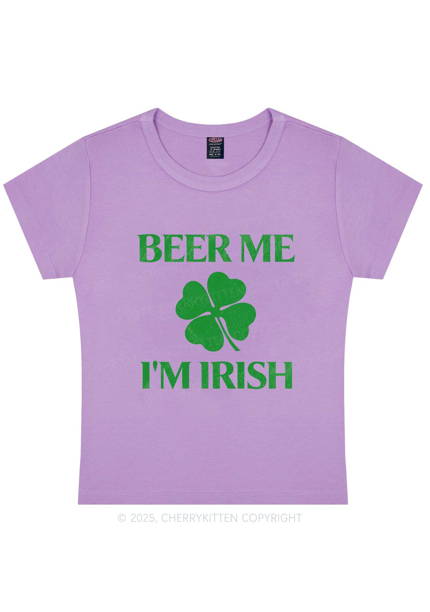 Beer Irish St Patricks Y2K Baby Tee Cherrykitten - Image 7