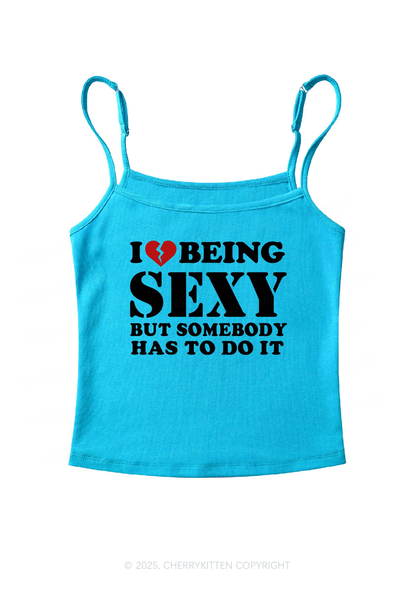 Being Sexy Tough Y2K Spaghetti Strap Cami Cherrykitten - Image 6