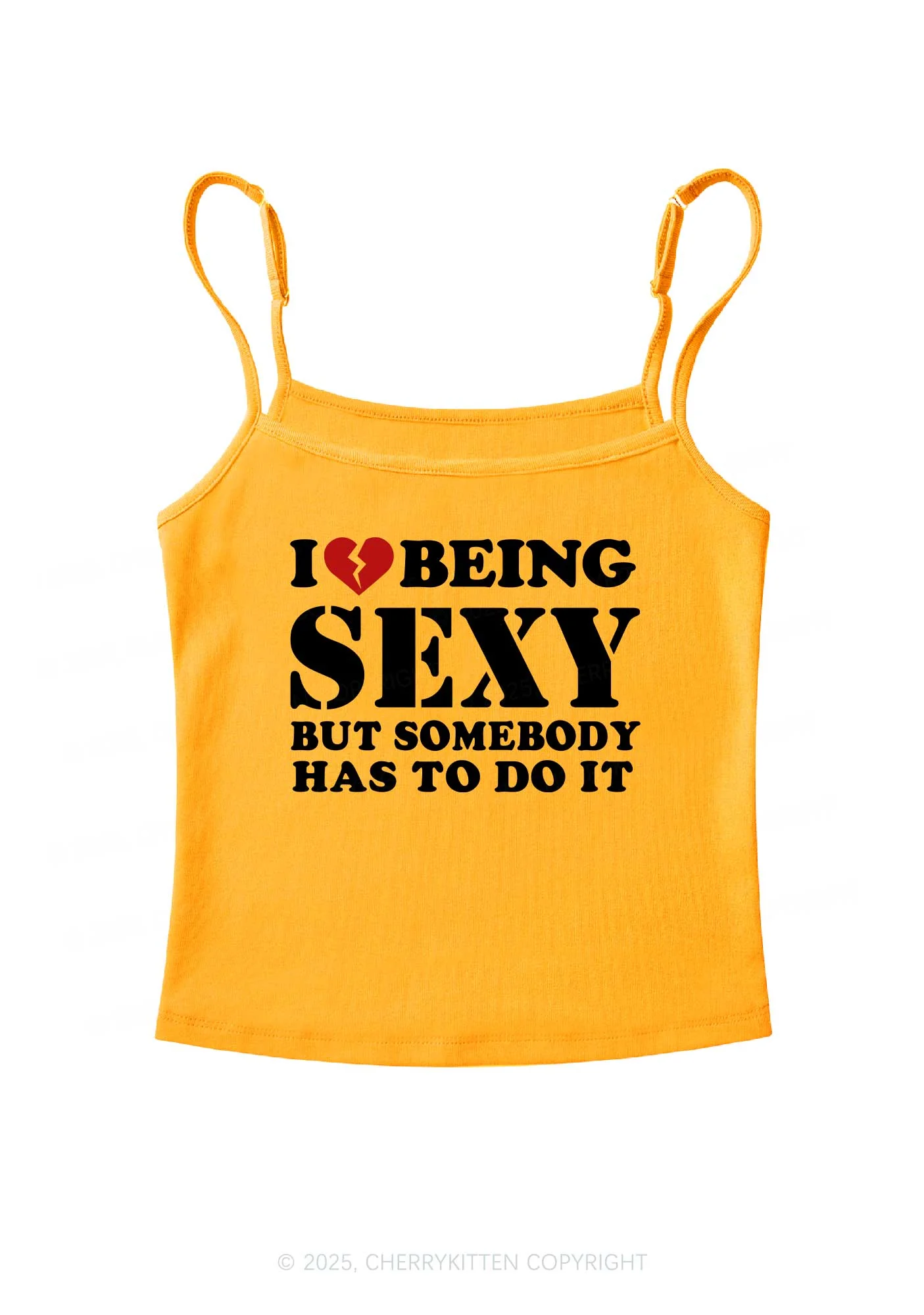Being Sexy Tough Y2K Spaghetti Strap Cami Cherrykitten - Image 7