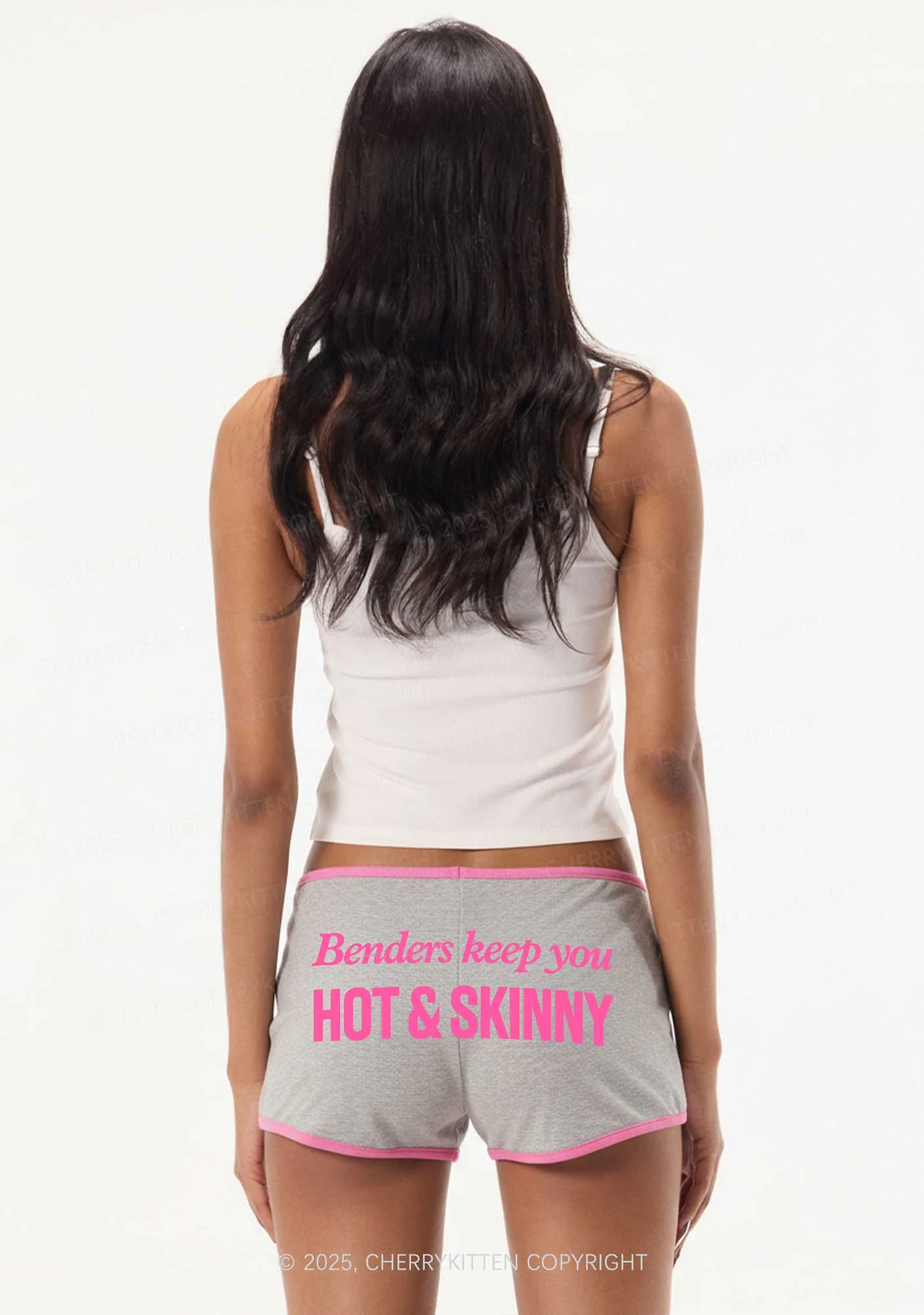 Benders Keep You Hot Skinny Y2K Booty Shorts Cherrykitten - Image 2