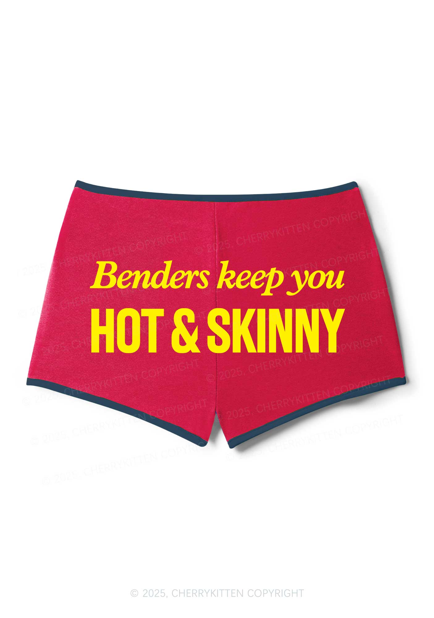 Benders Keep You Hot Skinny Y2K Booty Shorts Cherrykitten - Image 3
