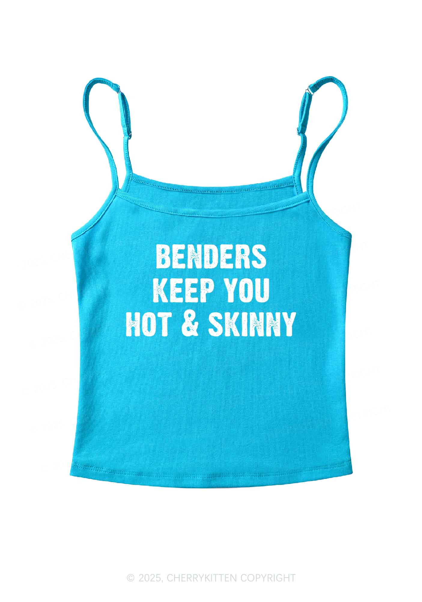 Benders Keep You Hot&Skinny Y2K Spaghetti Strap Cami Cherrykitten - Image 5