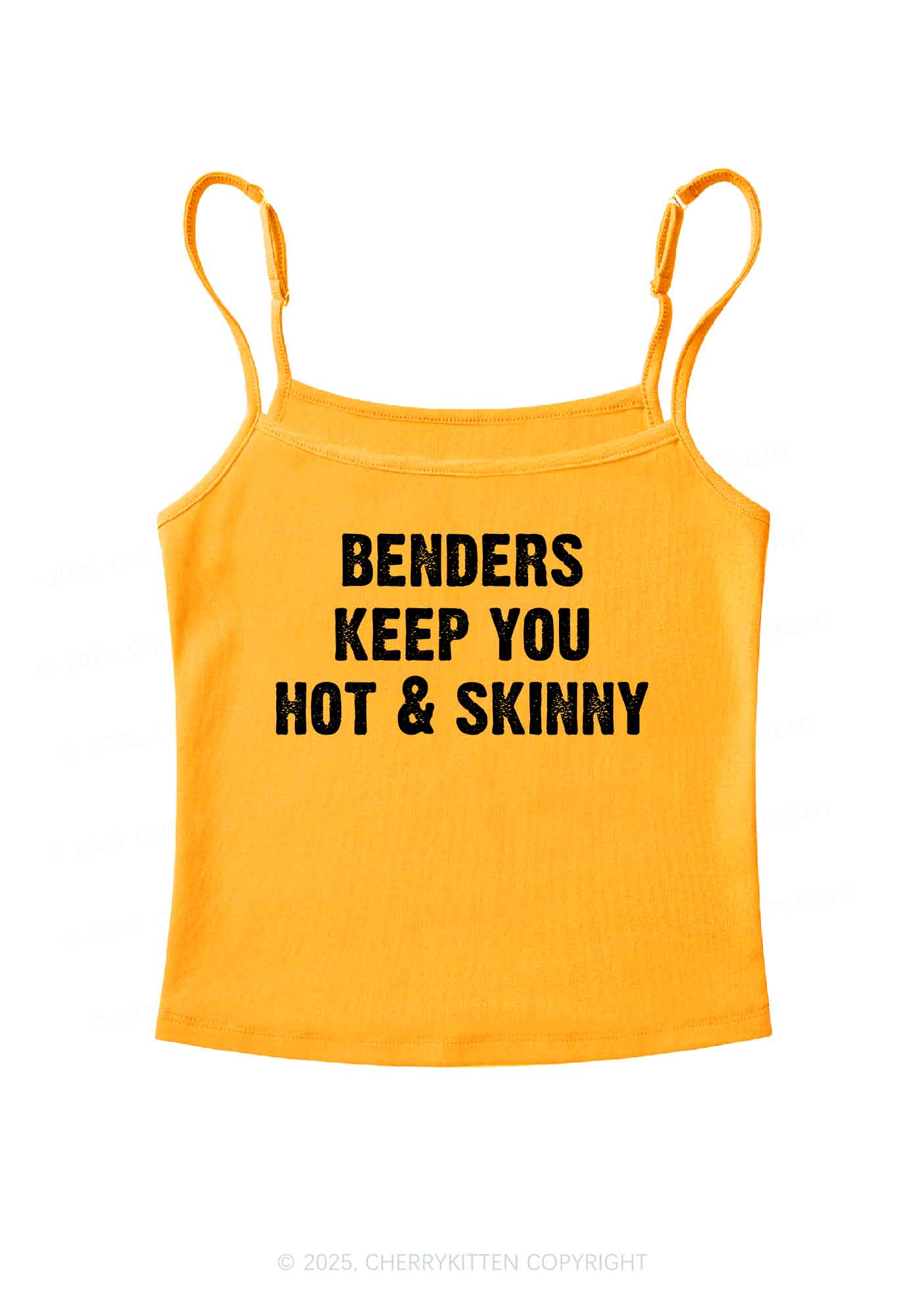 Benders Keep You Hot&Skinny Y2K Spaghetti Strap Cami Cherrykitten - Image 6