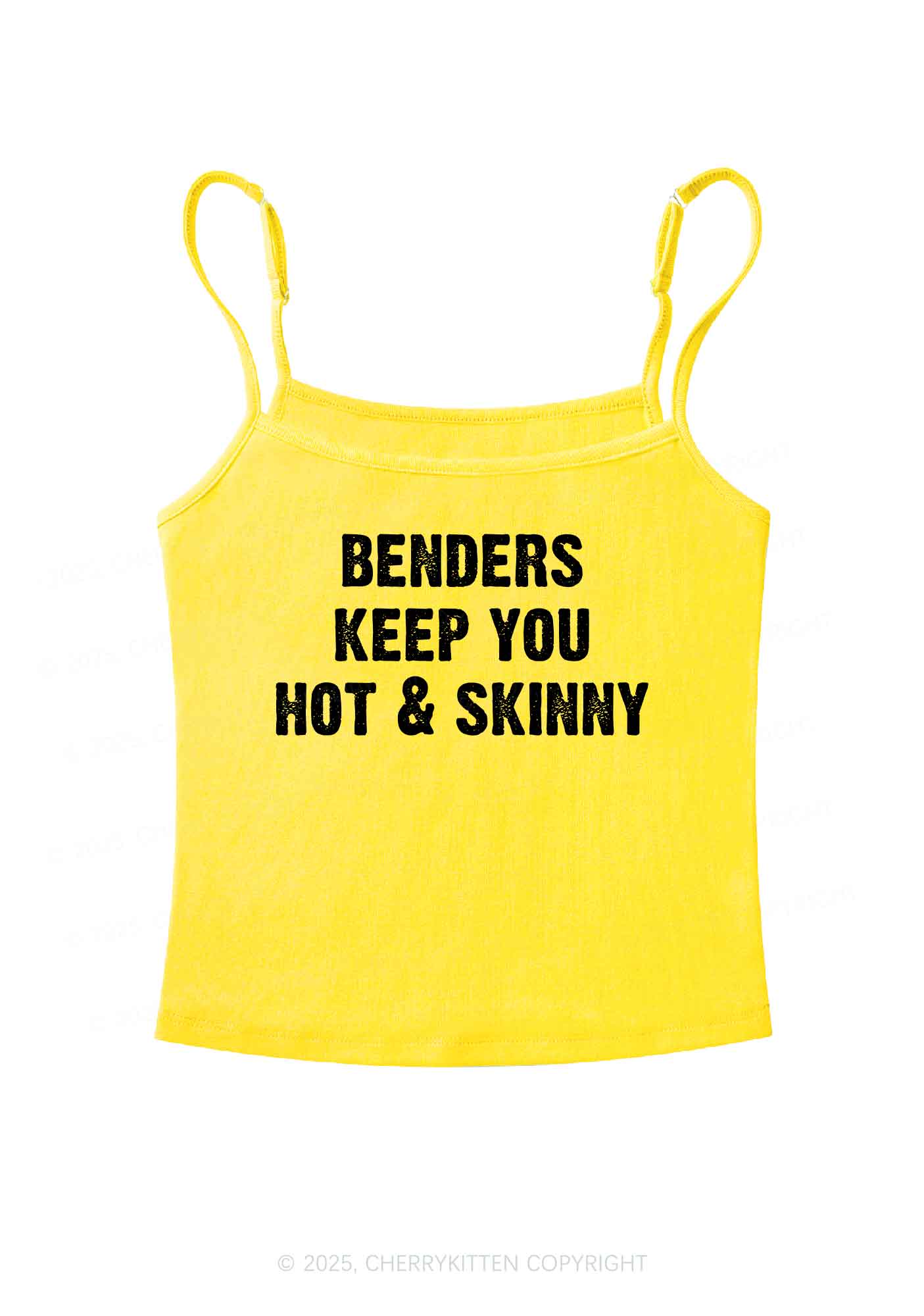 Benders Keep You Hot&Skinny Y2K Spaghetti Strap Cami Cherrykitten - Image 7