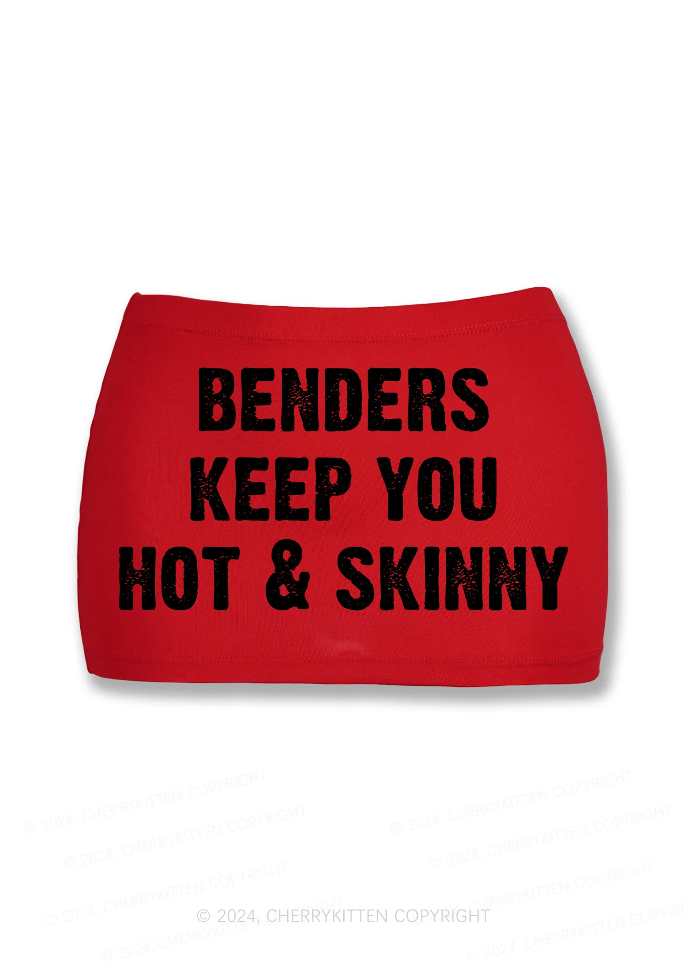 Benders Keep You Hot Y2K Mini Hip Skirt Cherrykitten - Image 4