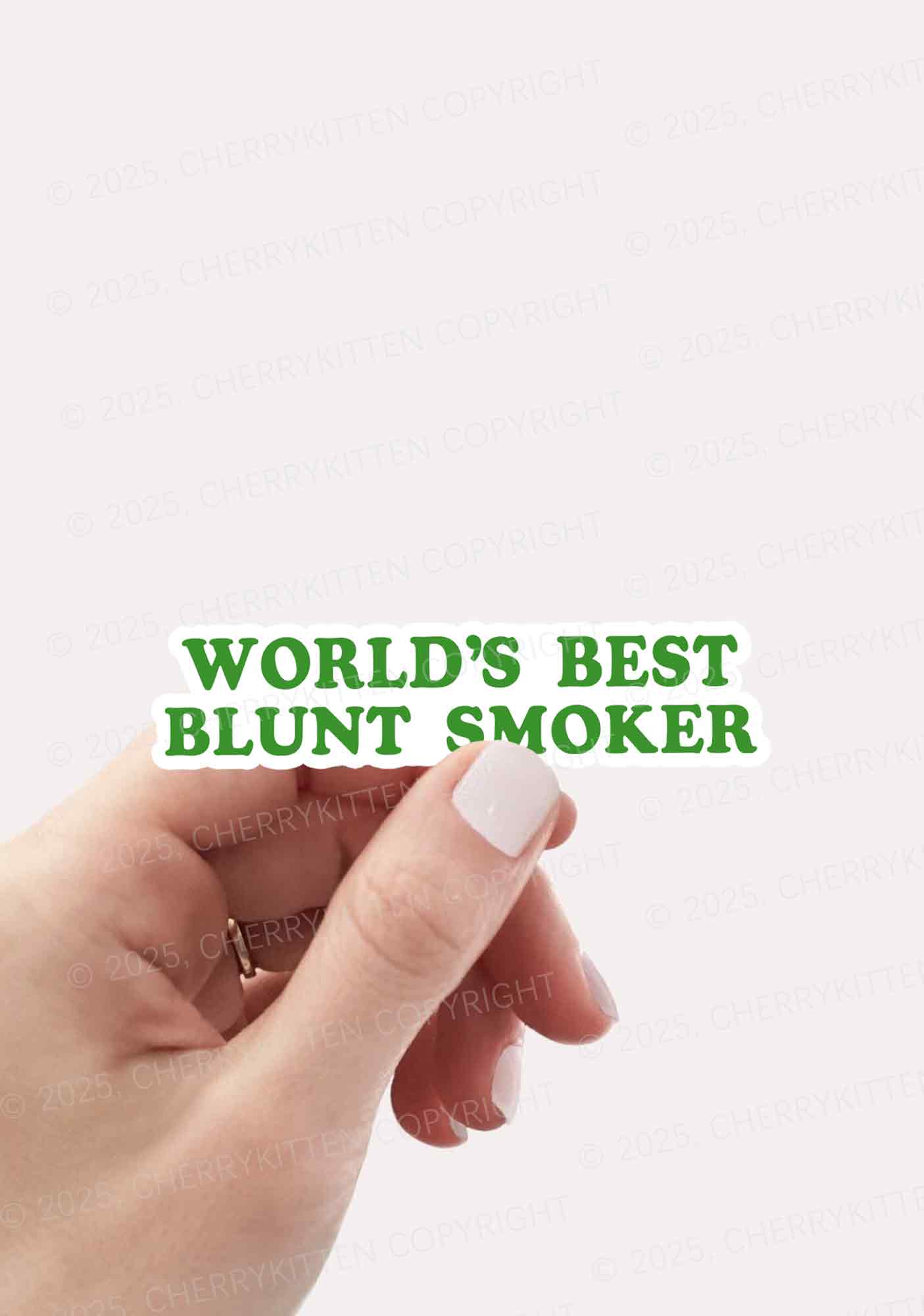 Best Blunt Smoker 1Pc Y2K Sticker Cherrykitten - Image 2