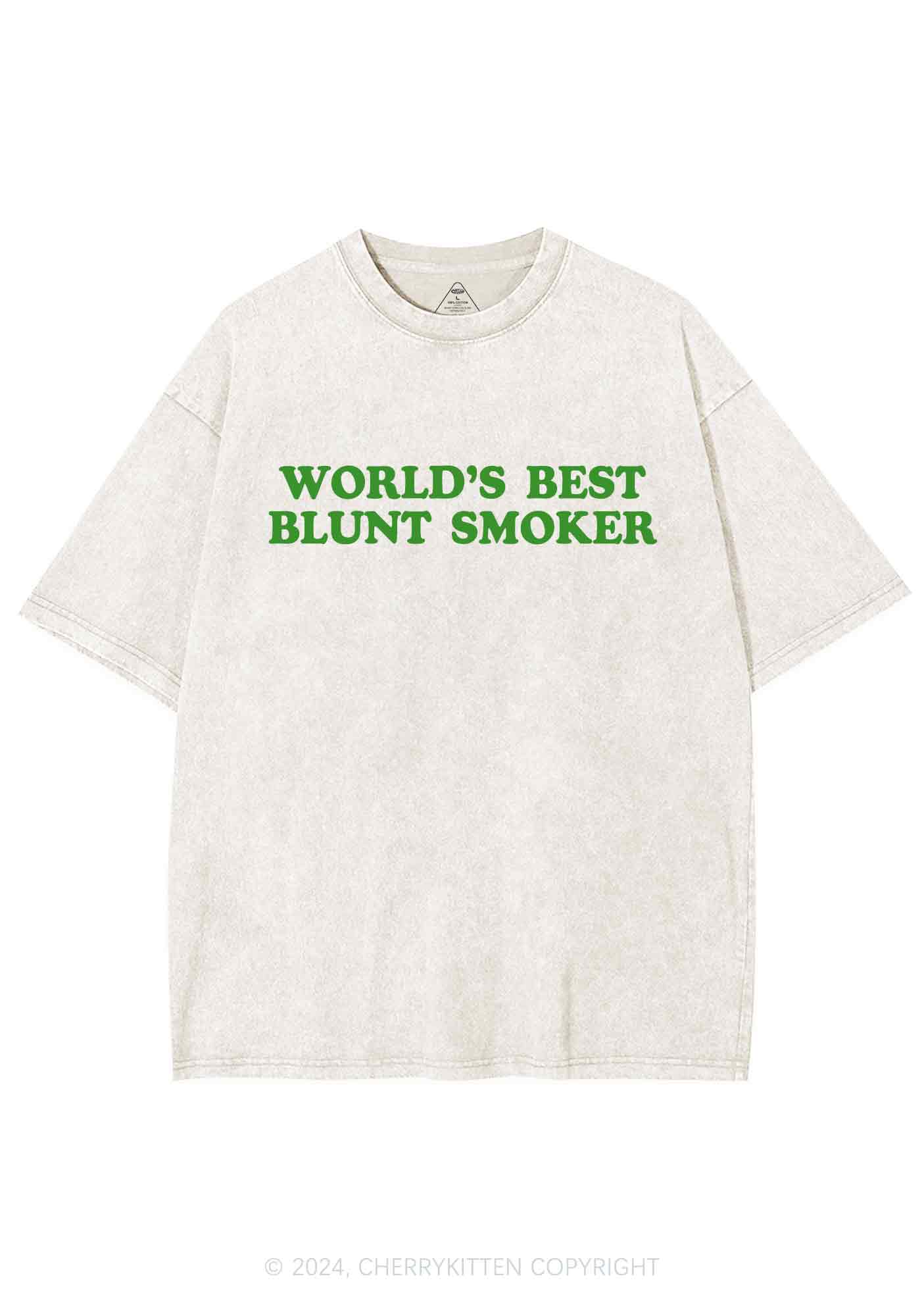 Best Blunt Smoker Y2K Washed Tee Cherrykitten - Image 3