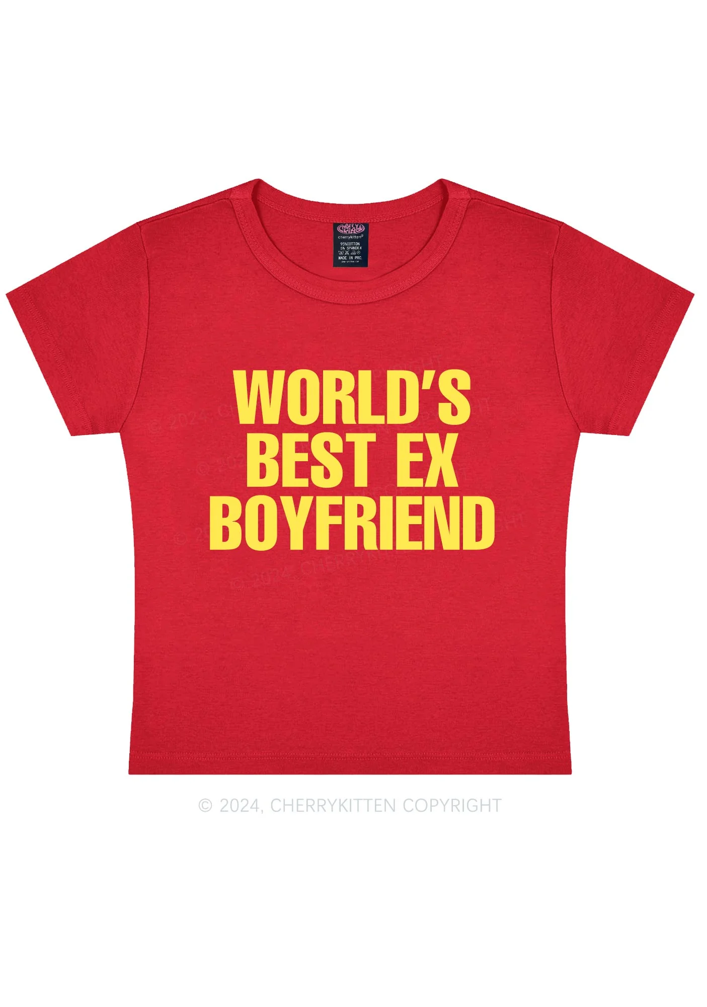 Best Ex Boyfriend Y2K Baby Tee Cherrykitten - Image 3