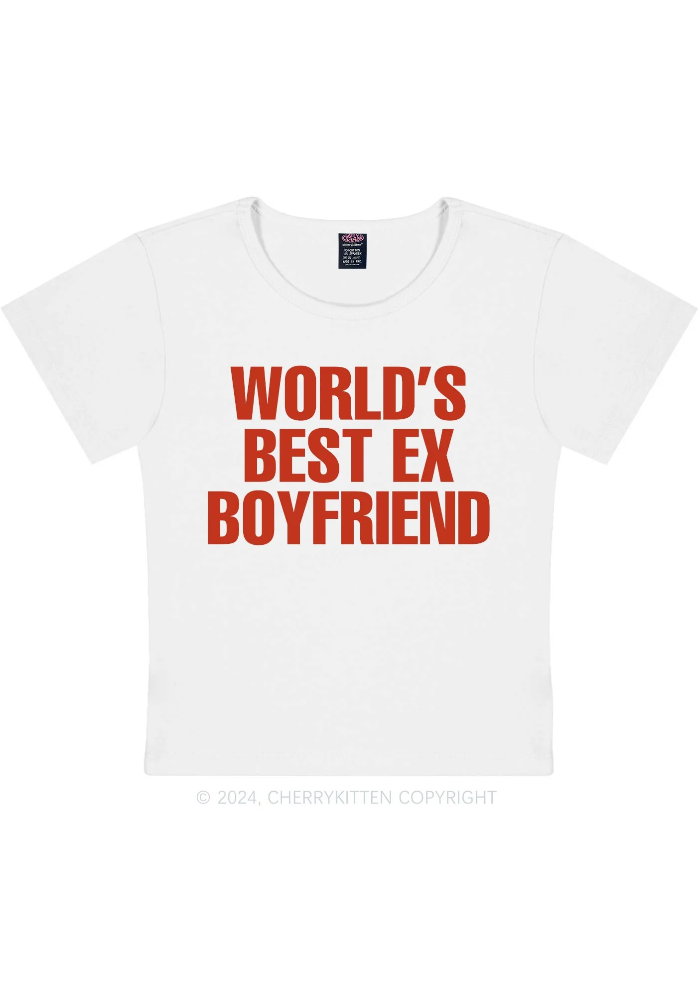 Best Ex Boyfriend Y2K Baby Tee Cherrykitten - Image 4