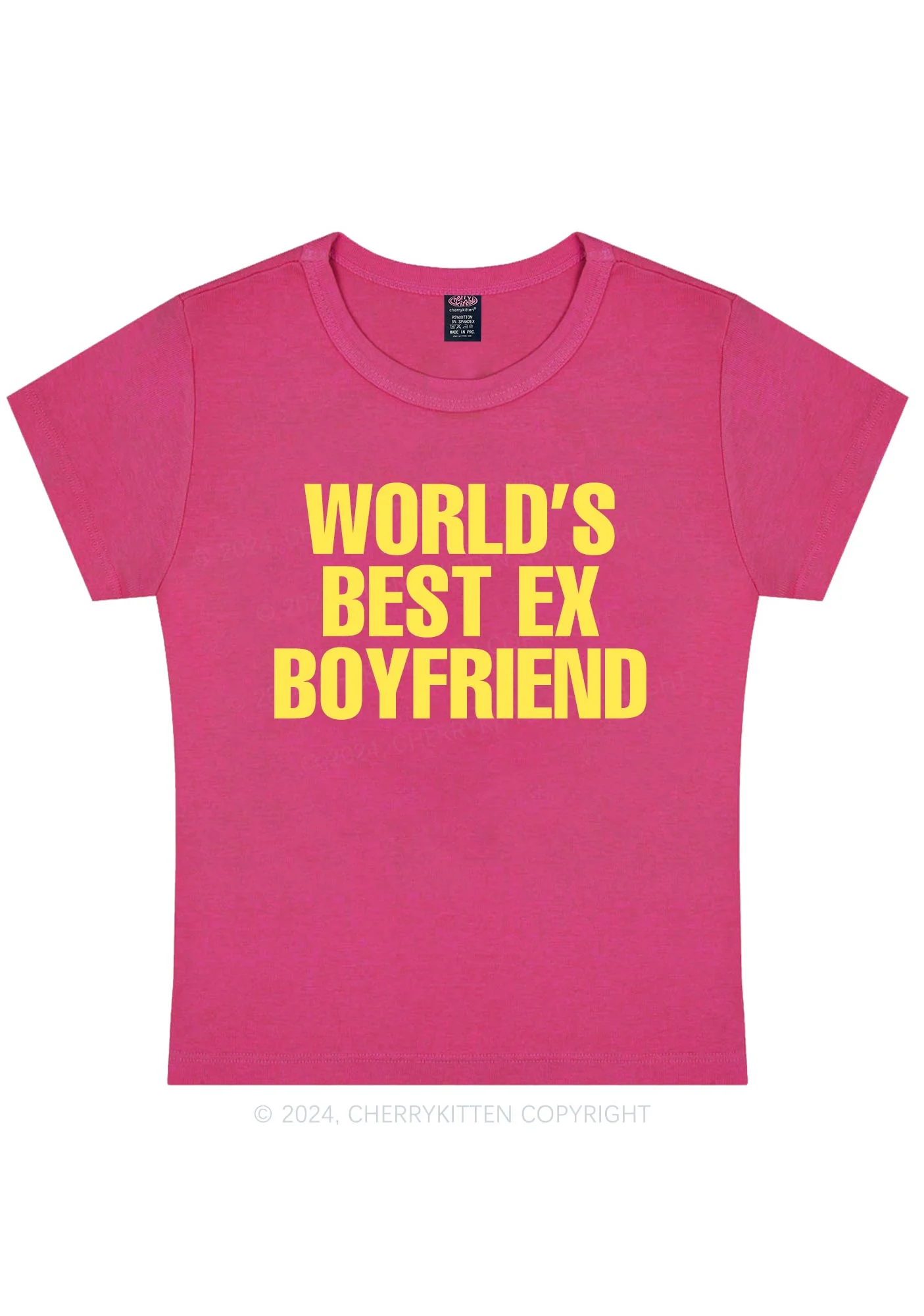Best Ex Boyfriend Y2K Baby Tee Cherrykitten - Image 8
