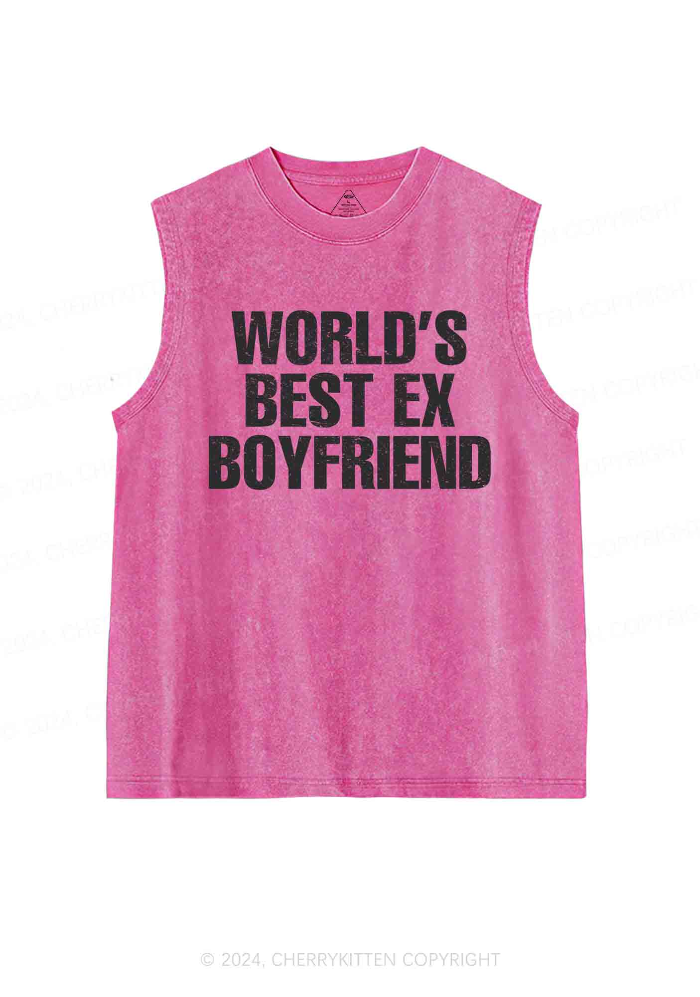 Best Ex Boyfriend Y2K Washed Tank Cherrykitten - Image 3