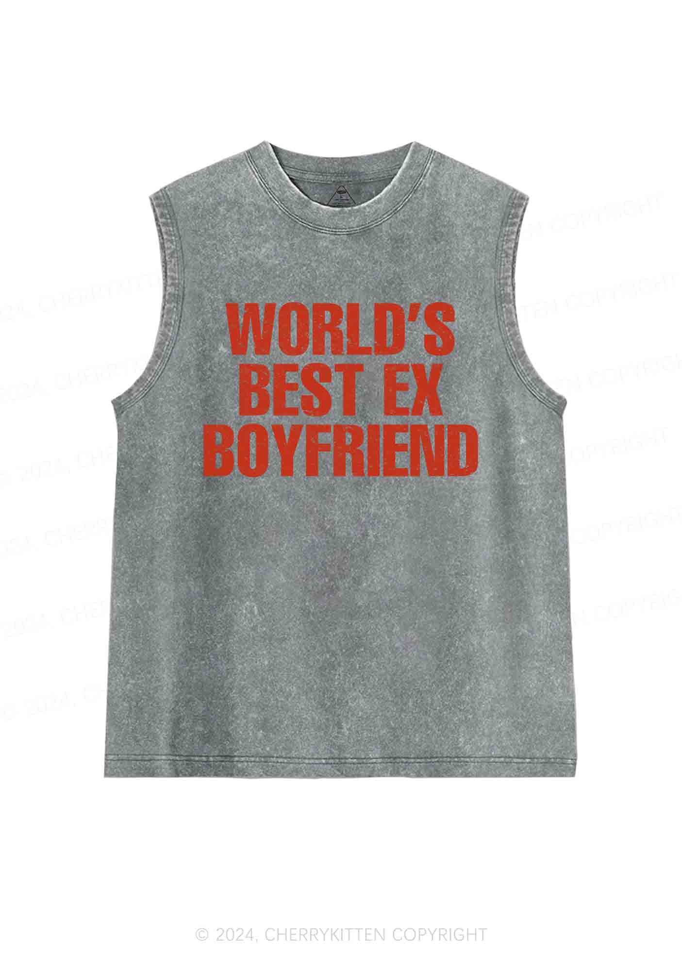 Best Ex Boyfriend Y2K Washed Tank Cherrykitten - Image 5