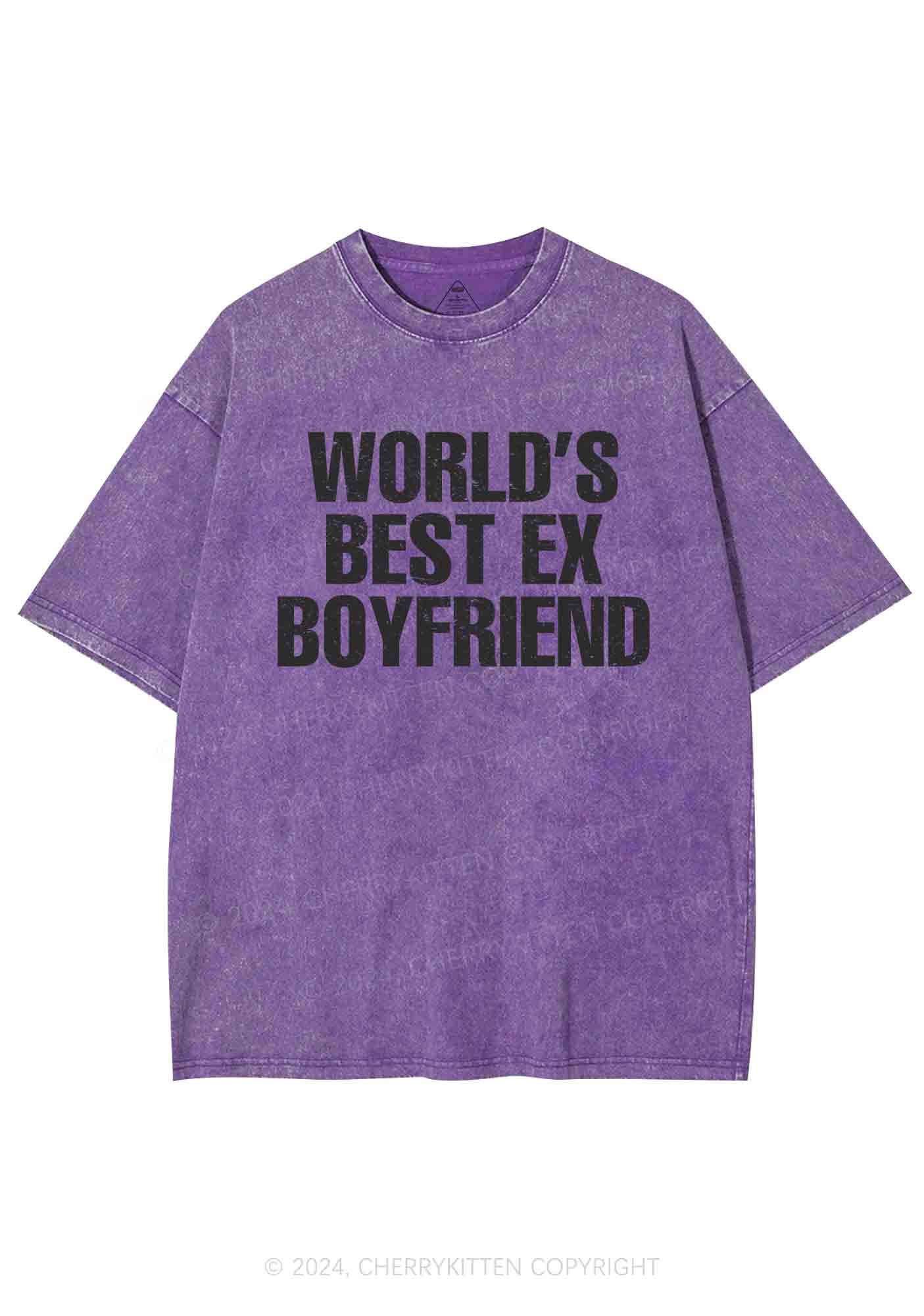 Best Ex Boyfriend Y2K Washed Tee Cherrykitten - Image 5