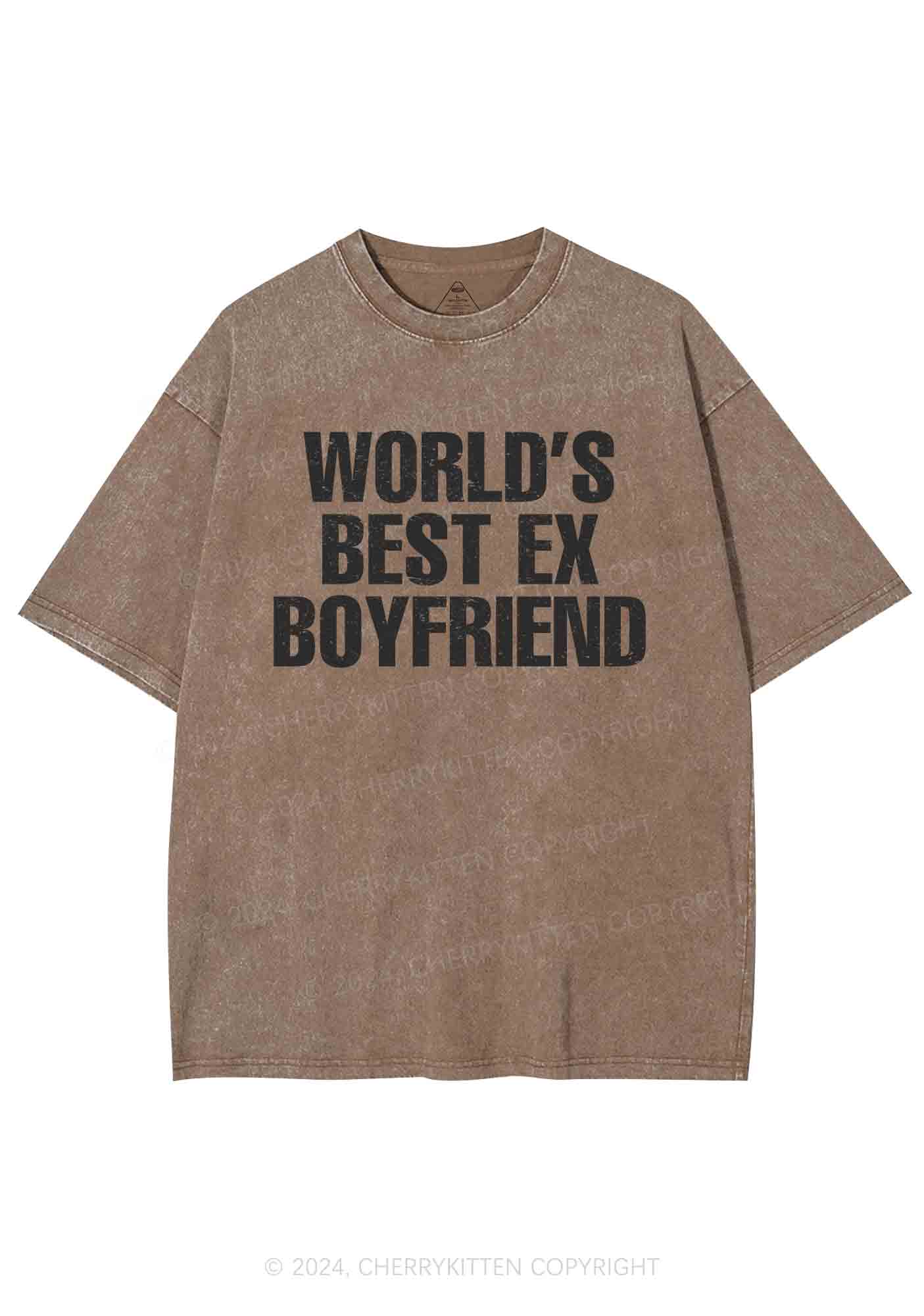 Best Ex Boyfriend Y2K Washed Tee Cherrykitten - Image 7