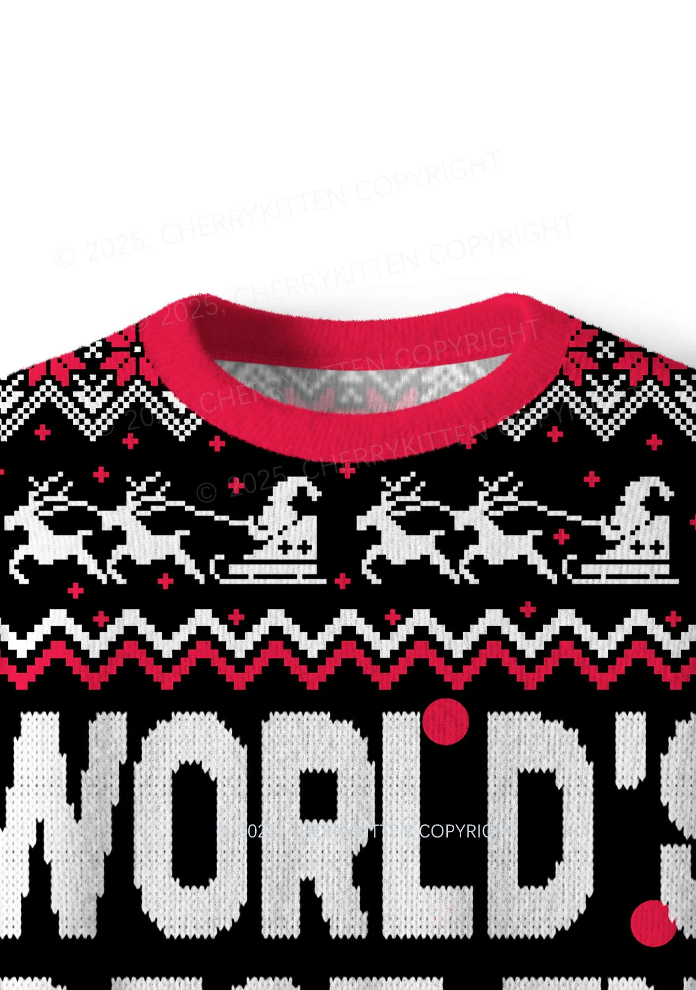 Best Ex Girlfriend Y2K Christmas Knit Sweatshirt Cherrykitten - Image 5