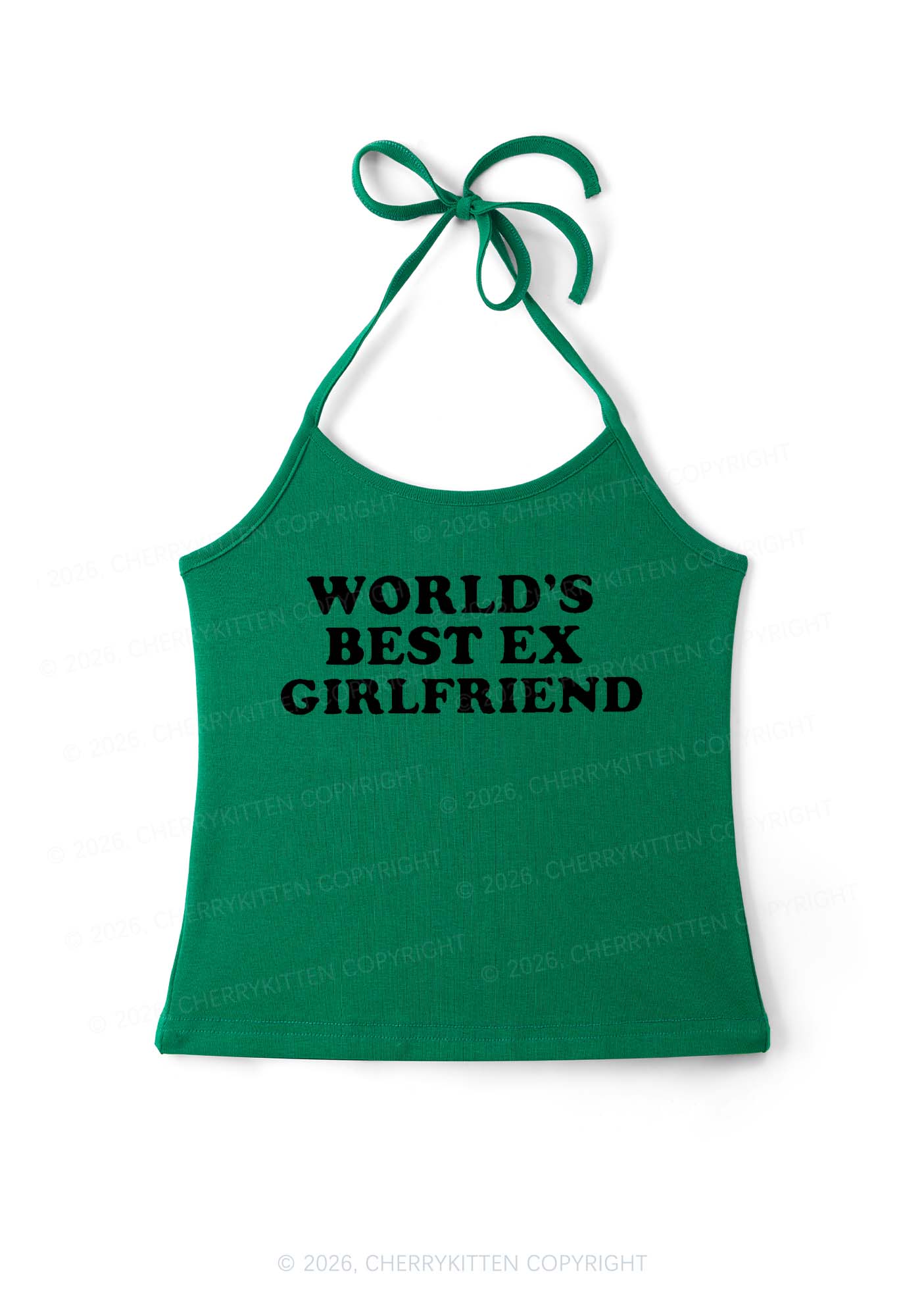 Best Ex Girlfriend Y2K Halter Neck Cami Cherrykitten - Image 11