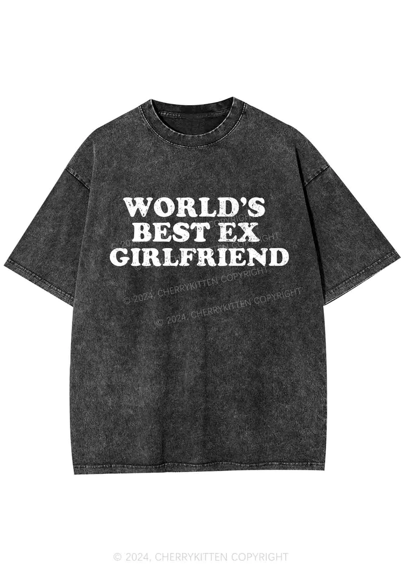 Best Ex Girlfriend Y2K Washed Tee Cherrykitten - Image 3