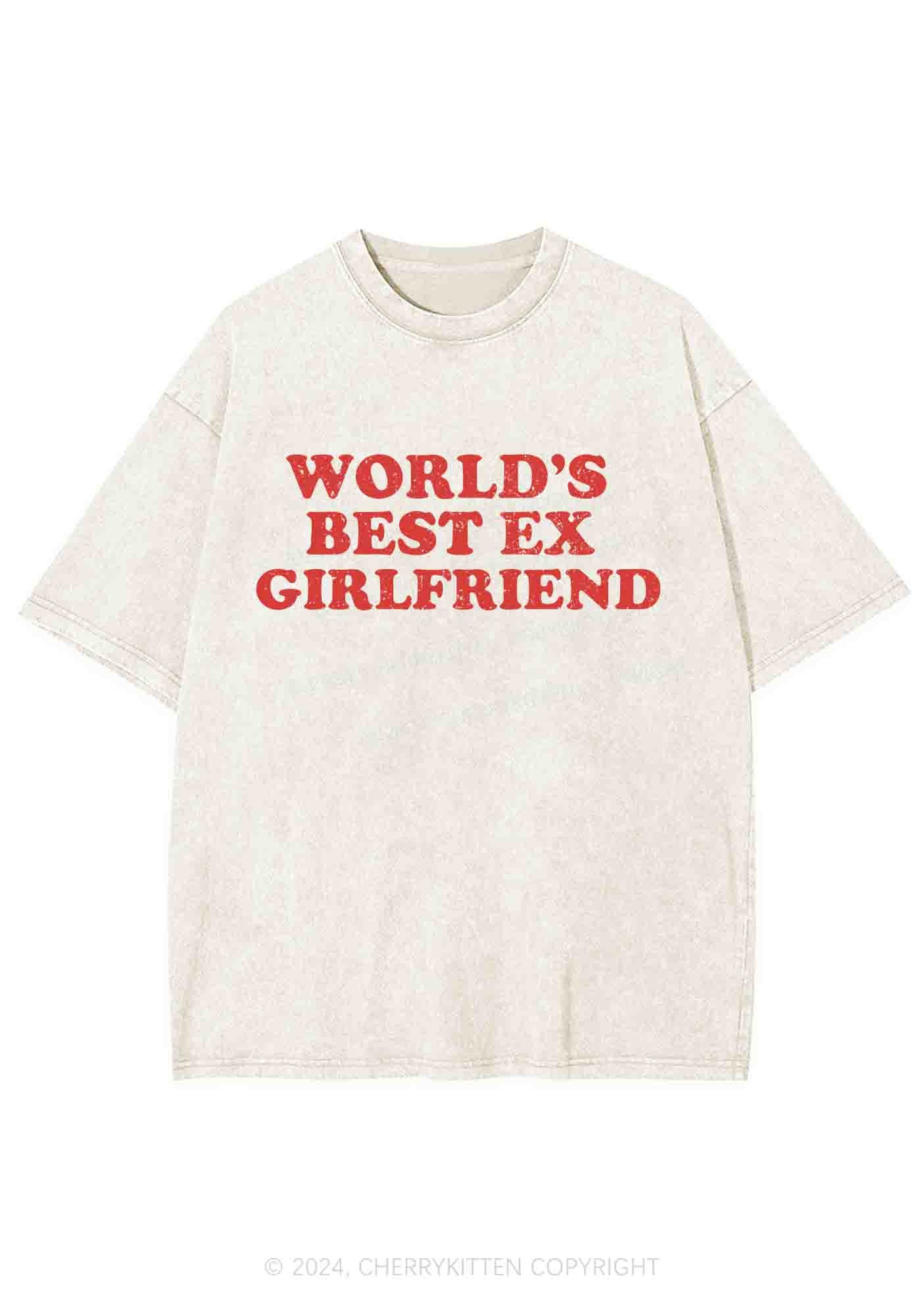 Best Ex Girlfriend Y2K Washed Tee Cherrykitten - Image 4