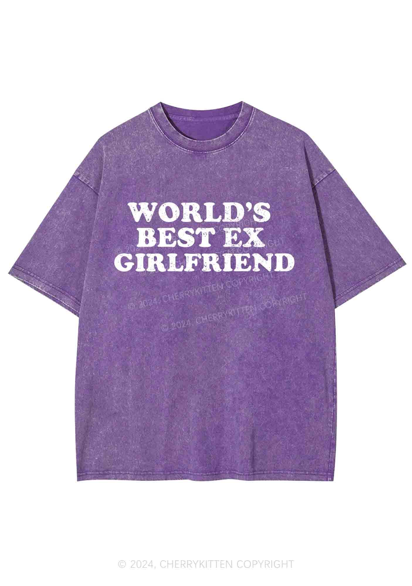 Best Ex Girlfriend Y2K Washed Tee Cherrykitten - Image 6