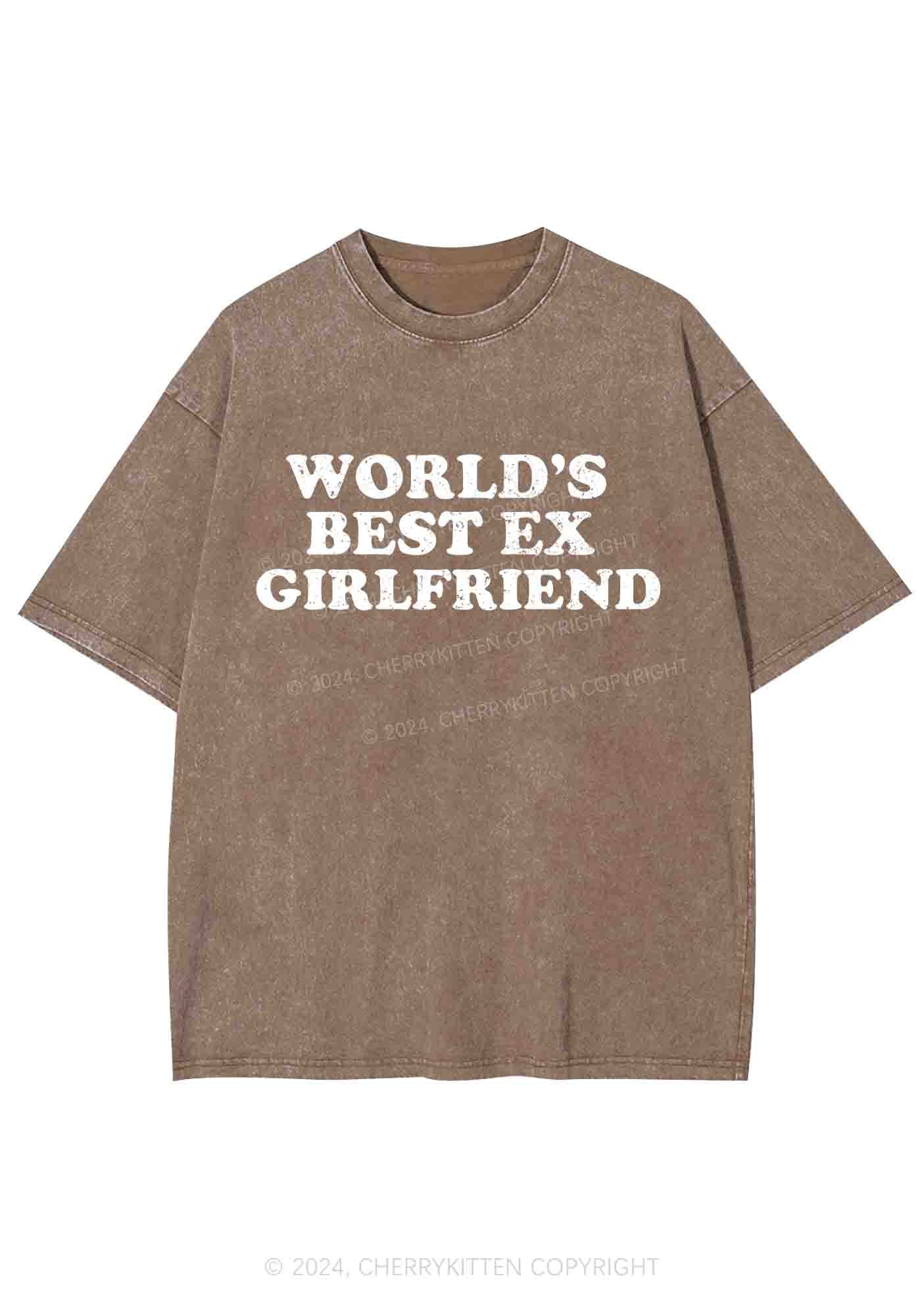 Best Ex Girlfriend Y2K Washed Tee Cherrykitten - Image 7