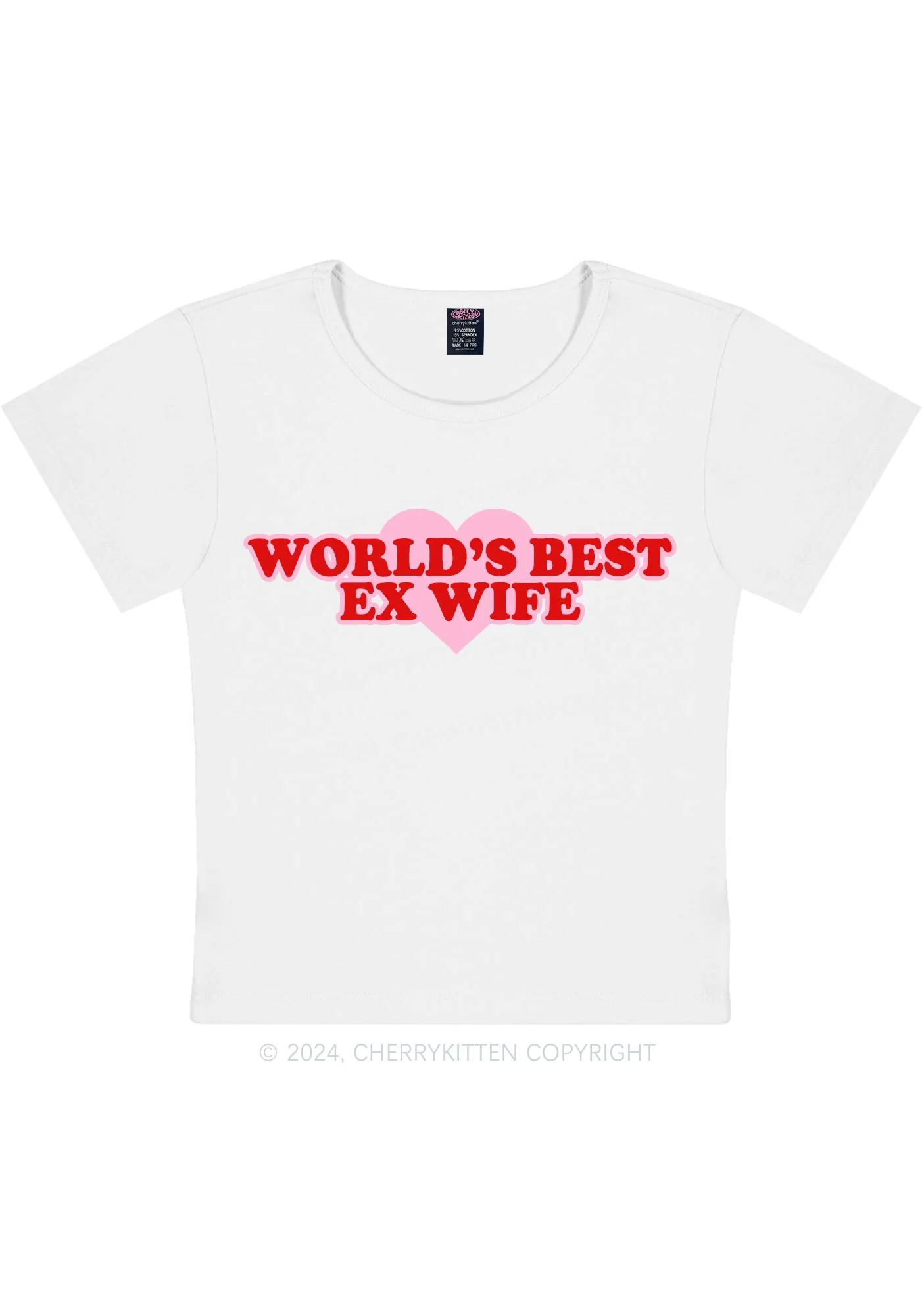 Best Ex Wife Y2K Baby Tee Cherrykitten - Image 4