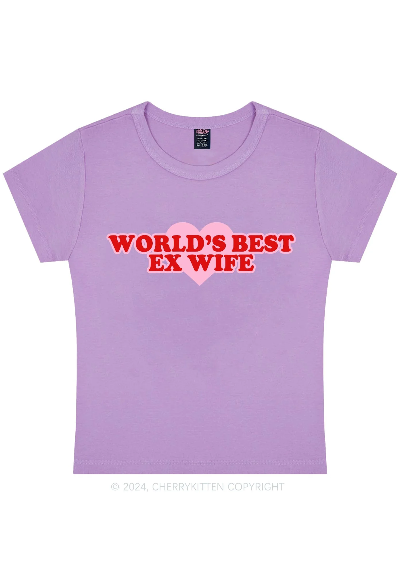 Best Ex Wife Y2K Baby Tee Cherrykitten - Image 6