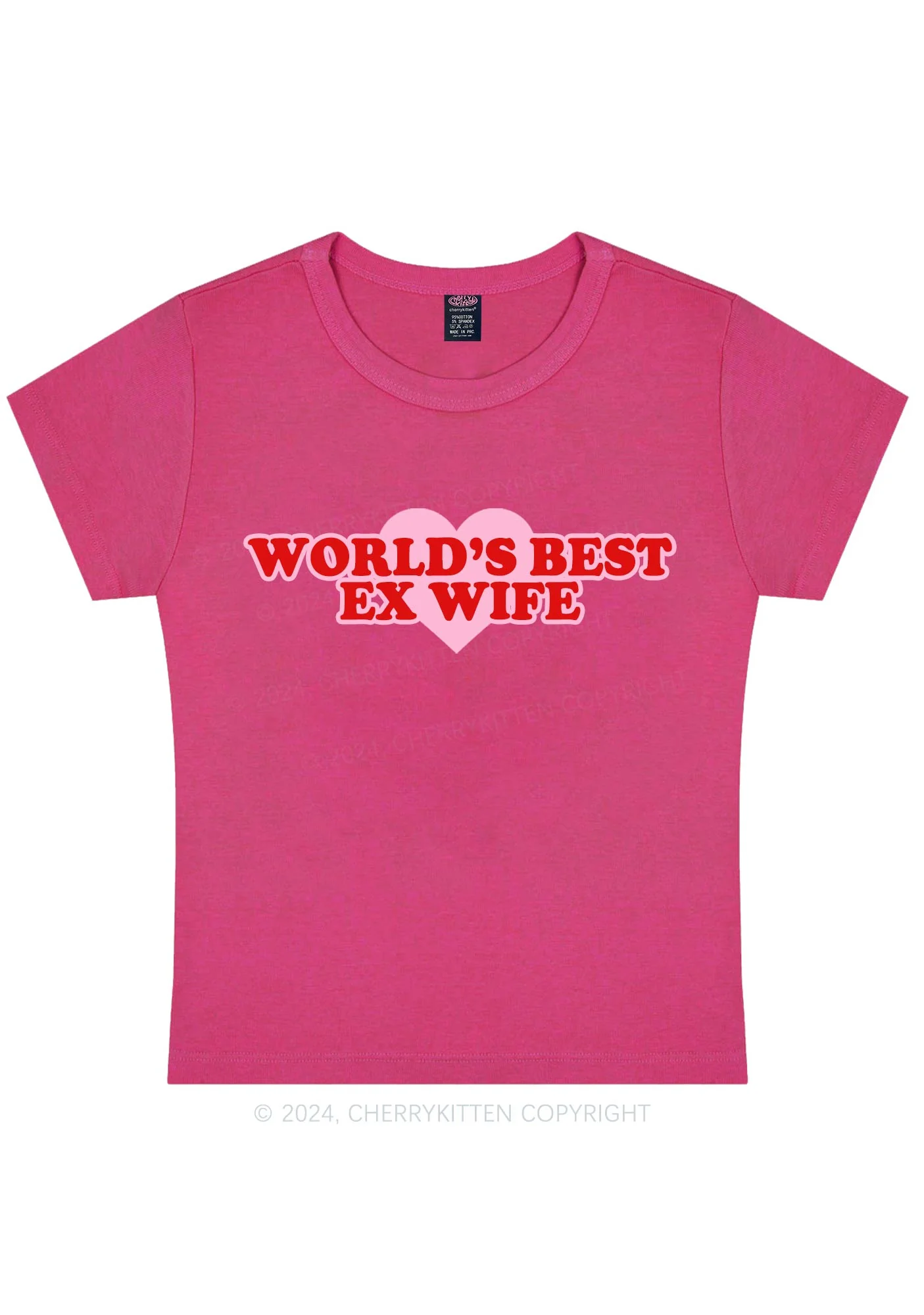 Best Ex Wife Y2K Baby Tee Cherrykitten - Image 7