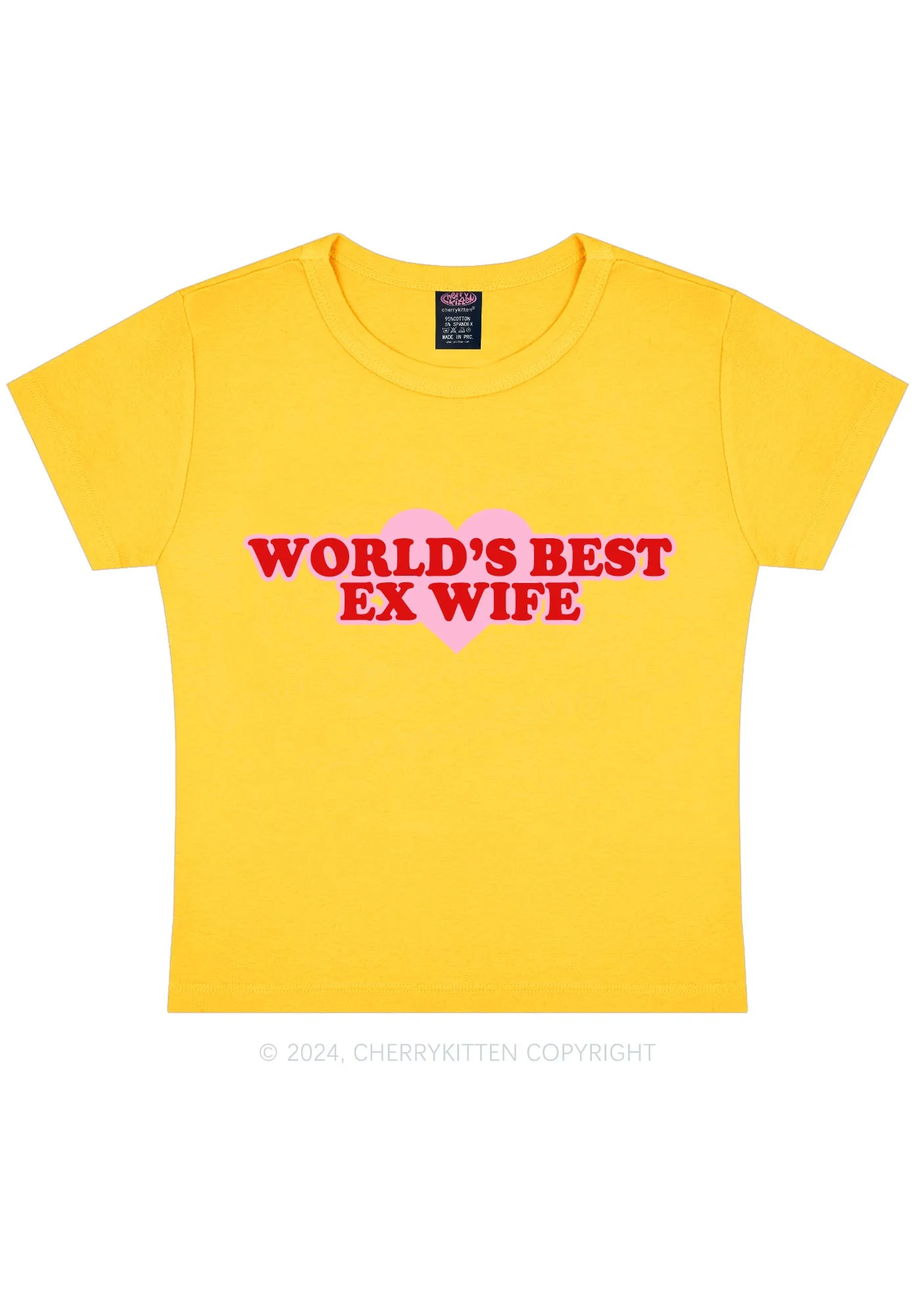 Best Ex Wife Y2K Baby Tee Cherrykitten - Image 8