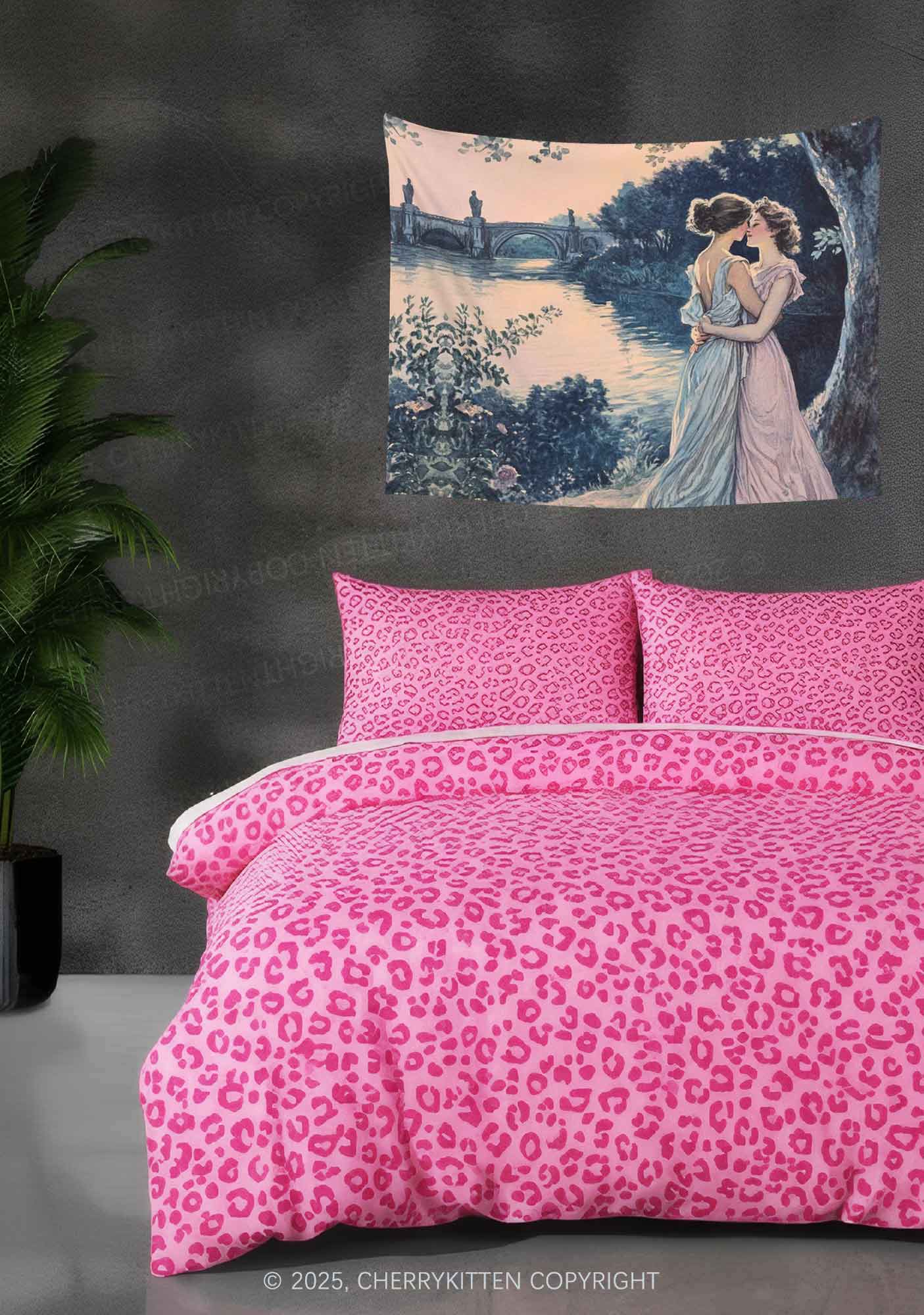 Best Friends Flag Y2K Tapestry Cherrykitten - Image 2