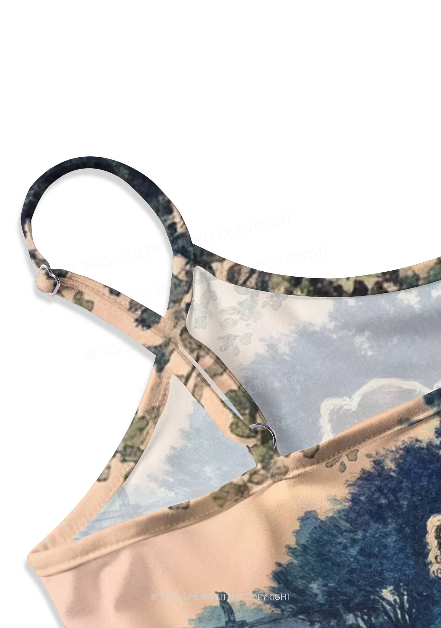 Best Friends Y2K Print Cami Crop Top Cherrykitten - Image 3