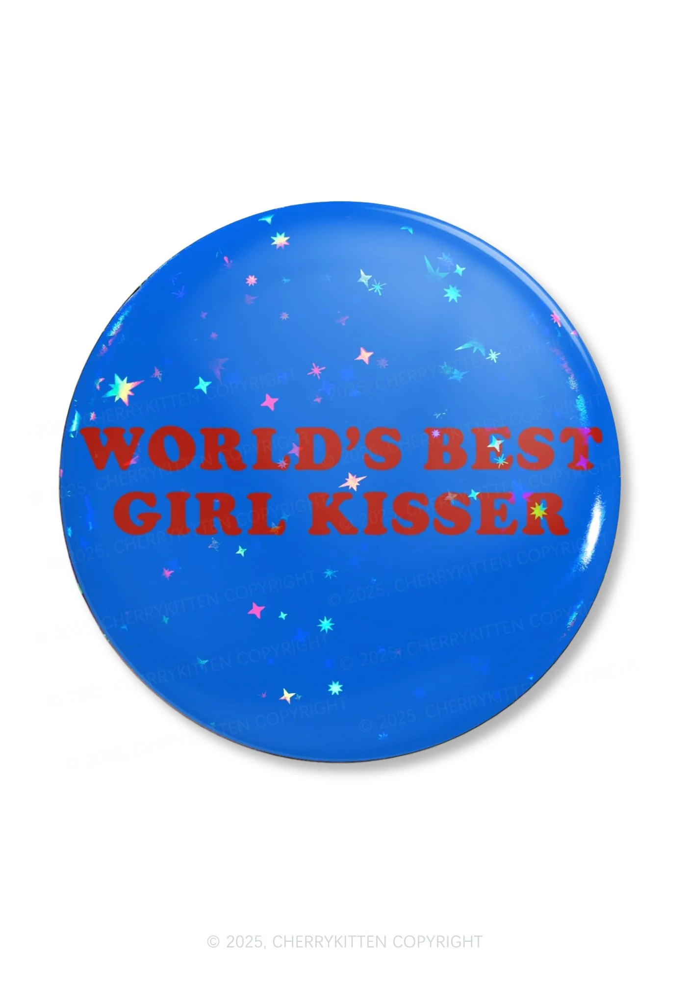 Best Girl Kisser Pride 1Pc Y2K Pin Badge Cherrykitten - Image 2