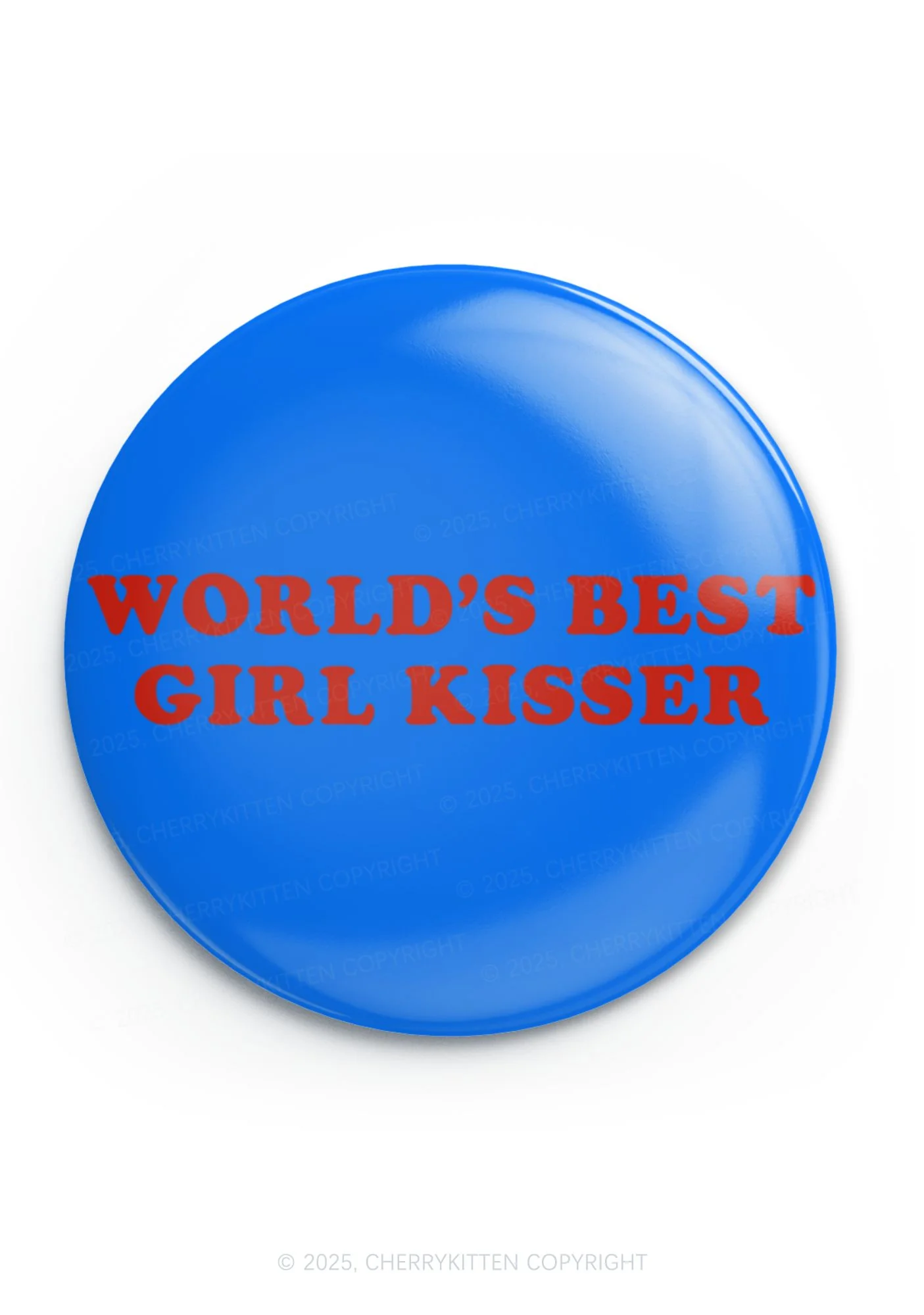 Best Girl Kisser Pride 1Pc Y2K Pin Badge Cherrykitten - Image 3