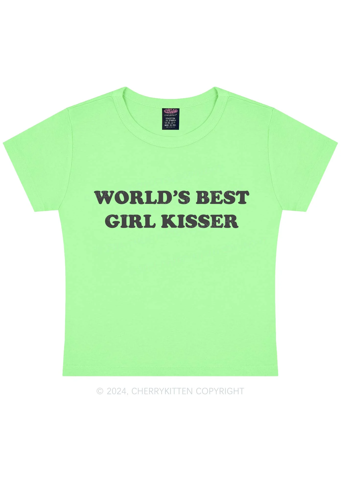 Best Girl Kisser Y2K Baby Tee Cherrykitten - Image 12