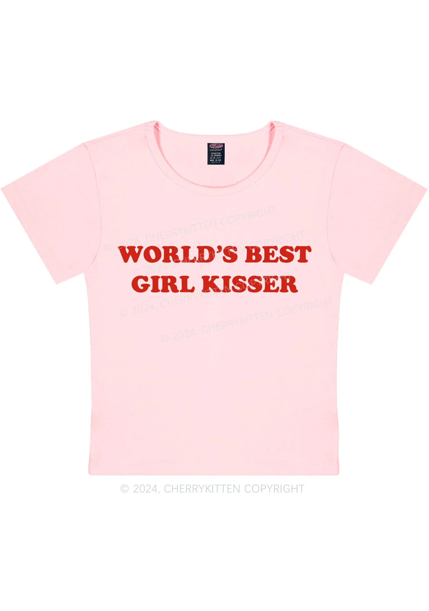 Best Girl Kisser Y2K Baby Tee Cherrykitten - Image 6