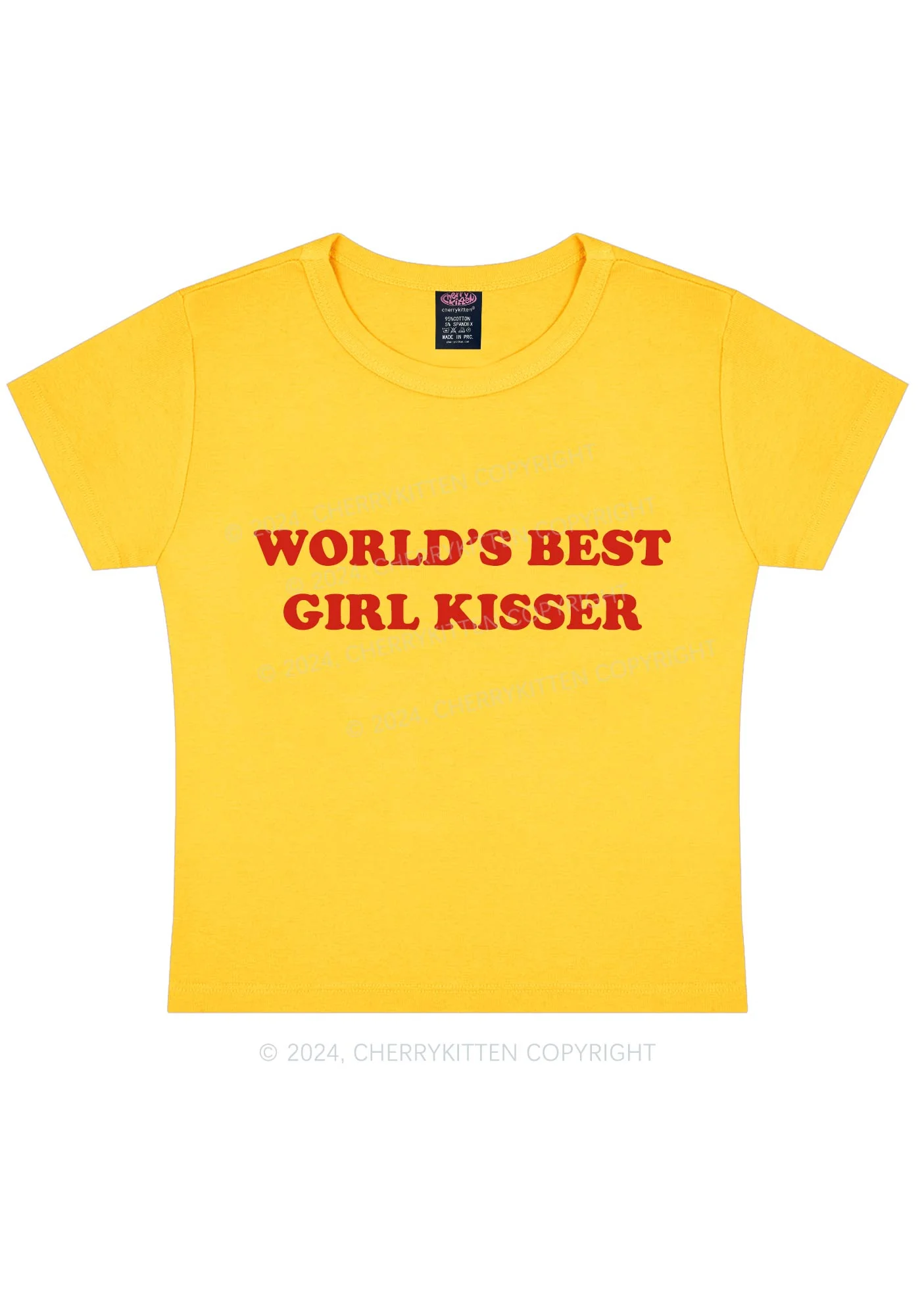 Best Girl Kisser Y2K Baby Tee Cherrykitten - Image 8