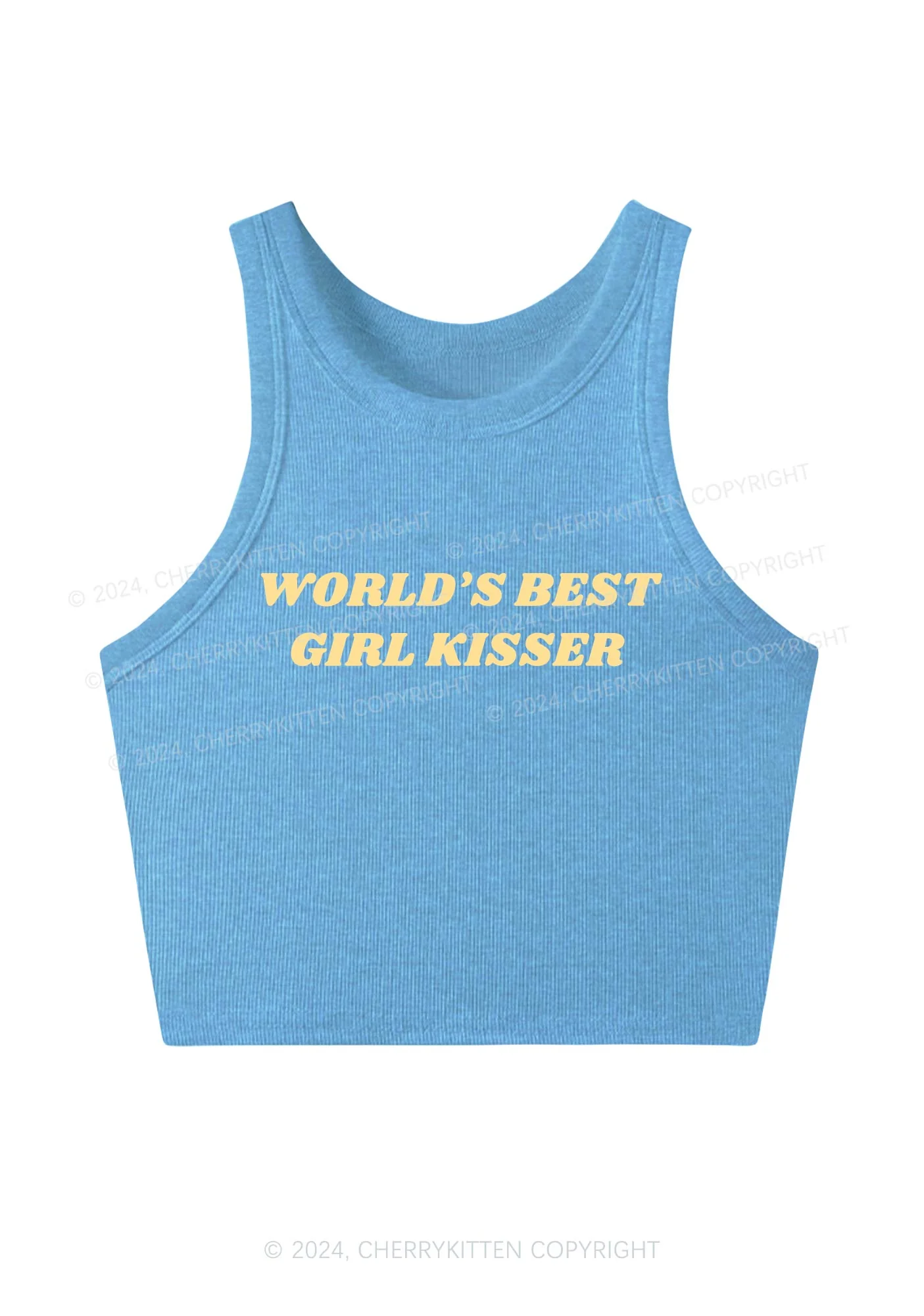 Best Girl Kisser Y2K Crop Tank Top Cherrykitten - Image 3