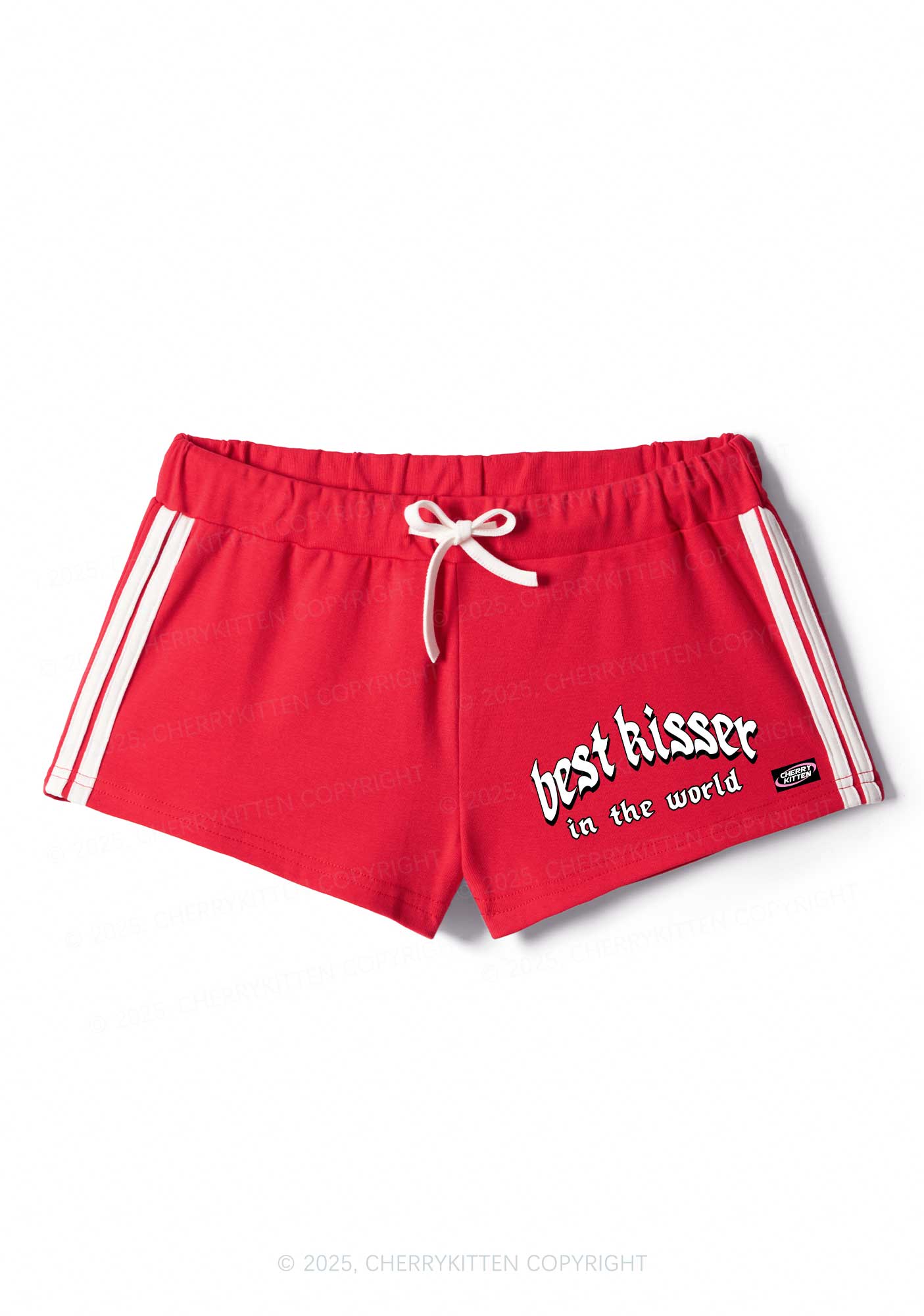 Best Kisser In The World Y2K Drawstring Mini Shorts Cherrykitten - Image 2