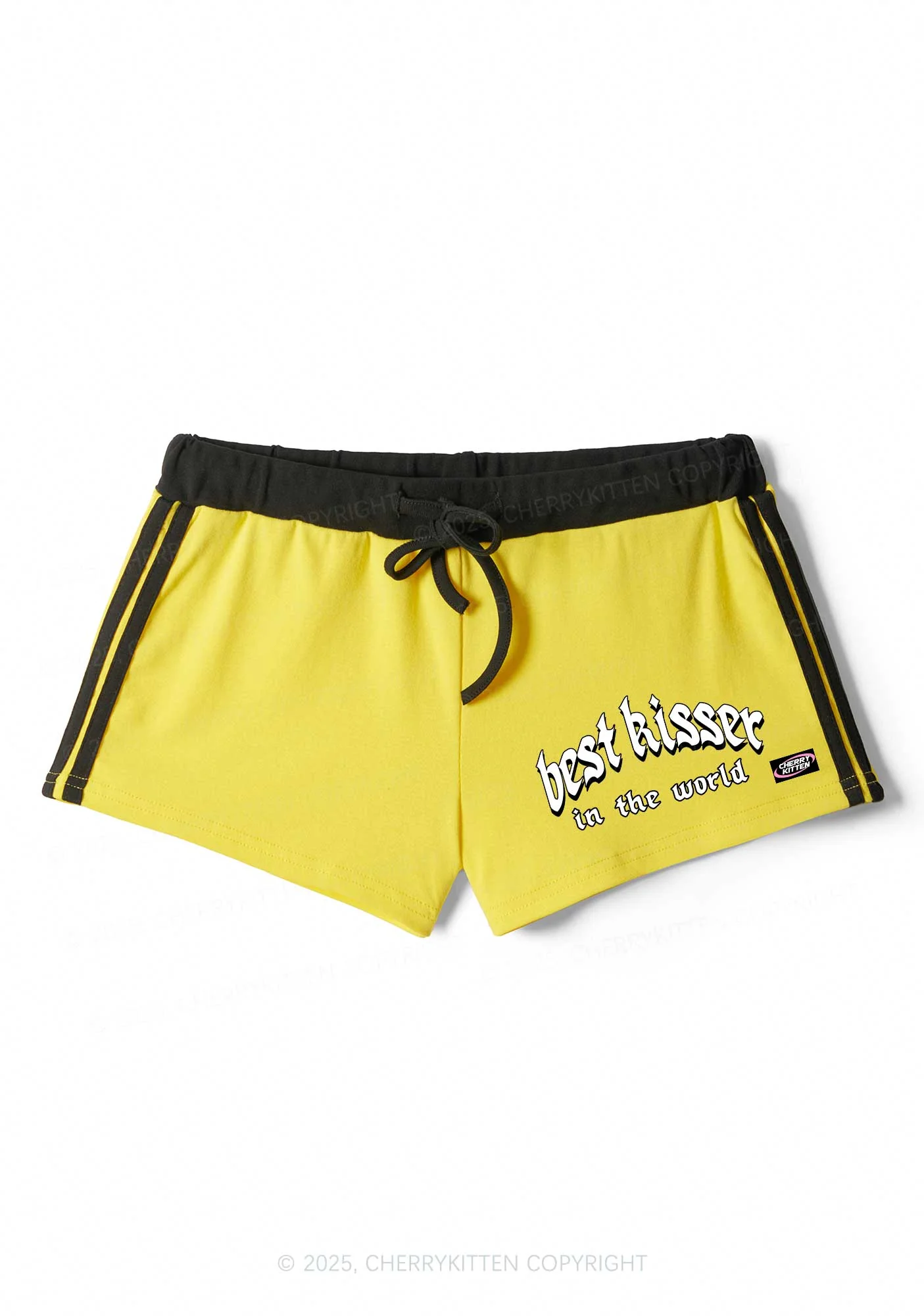 Best Kisser In The World Y2K Drawstring Mini Shorts Cherrykitten - Image 4