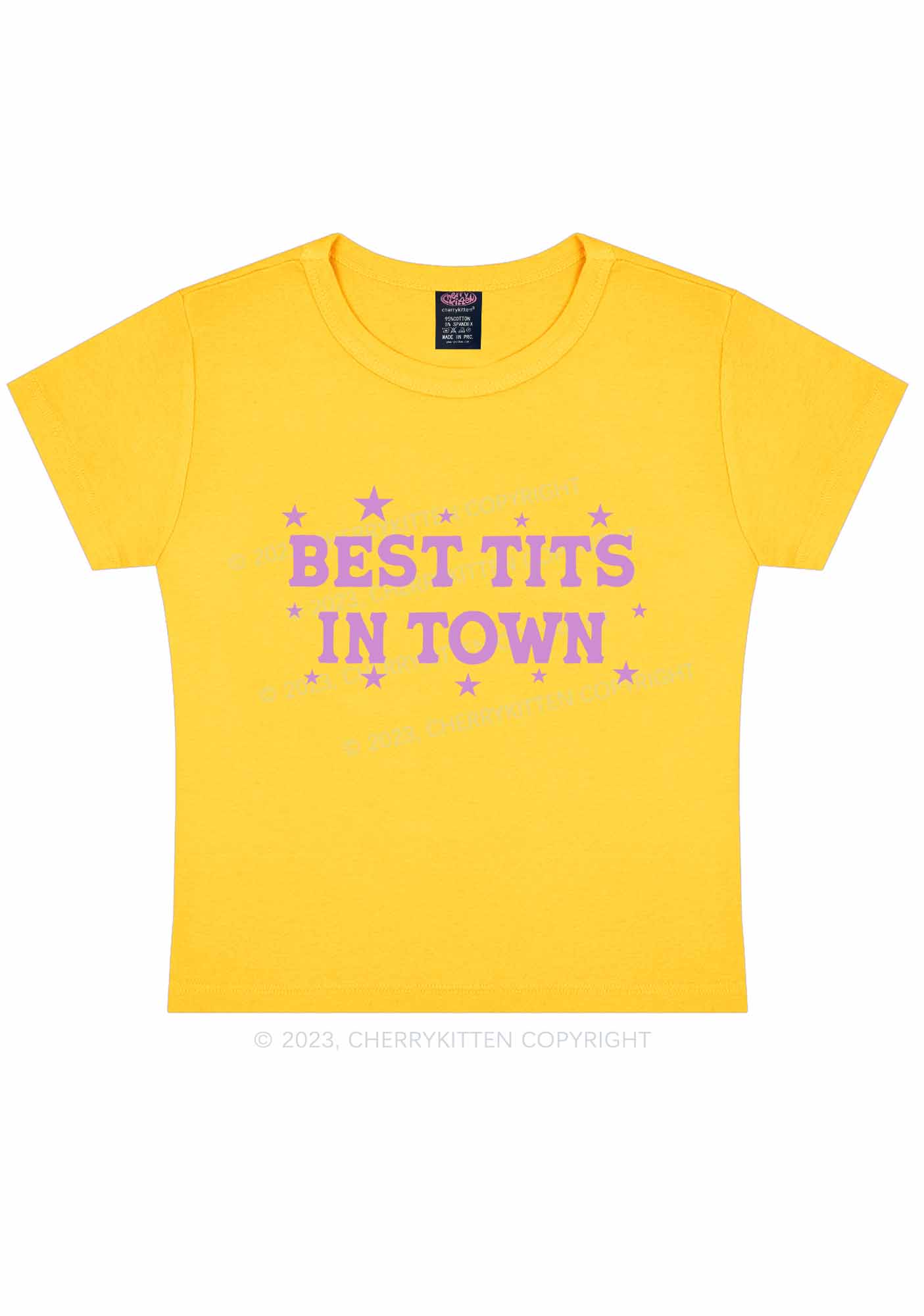 Best Txts In Town Y2K Baby Tee Cherrykitten - Image 6