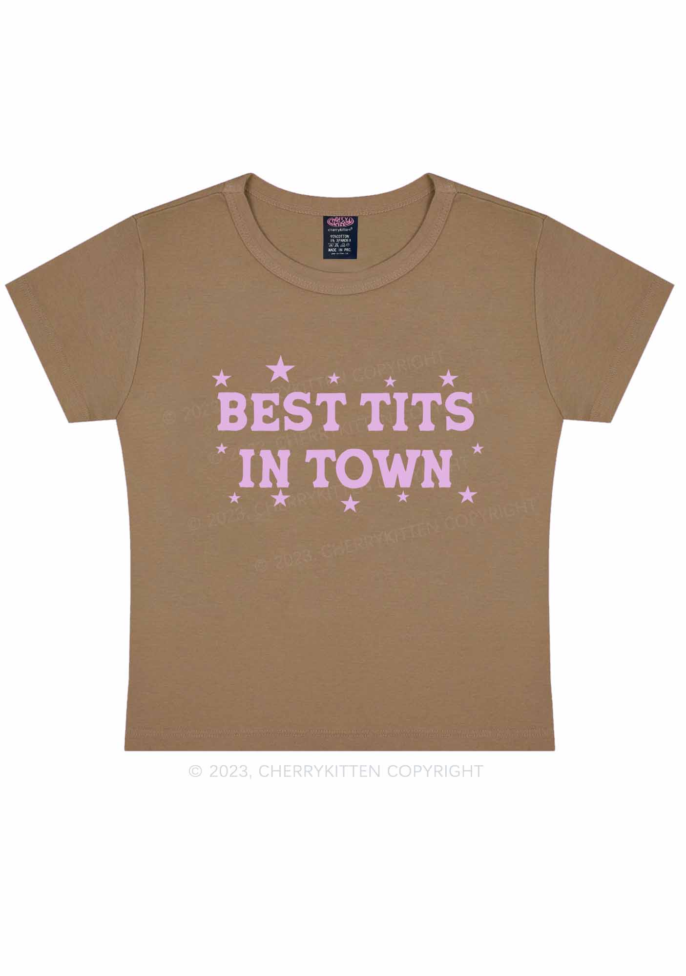 Best Txts In Town Y2K Baby Tee Cherrykitten - Image 8