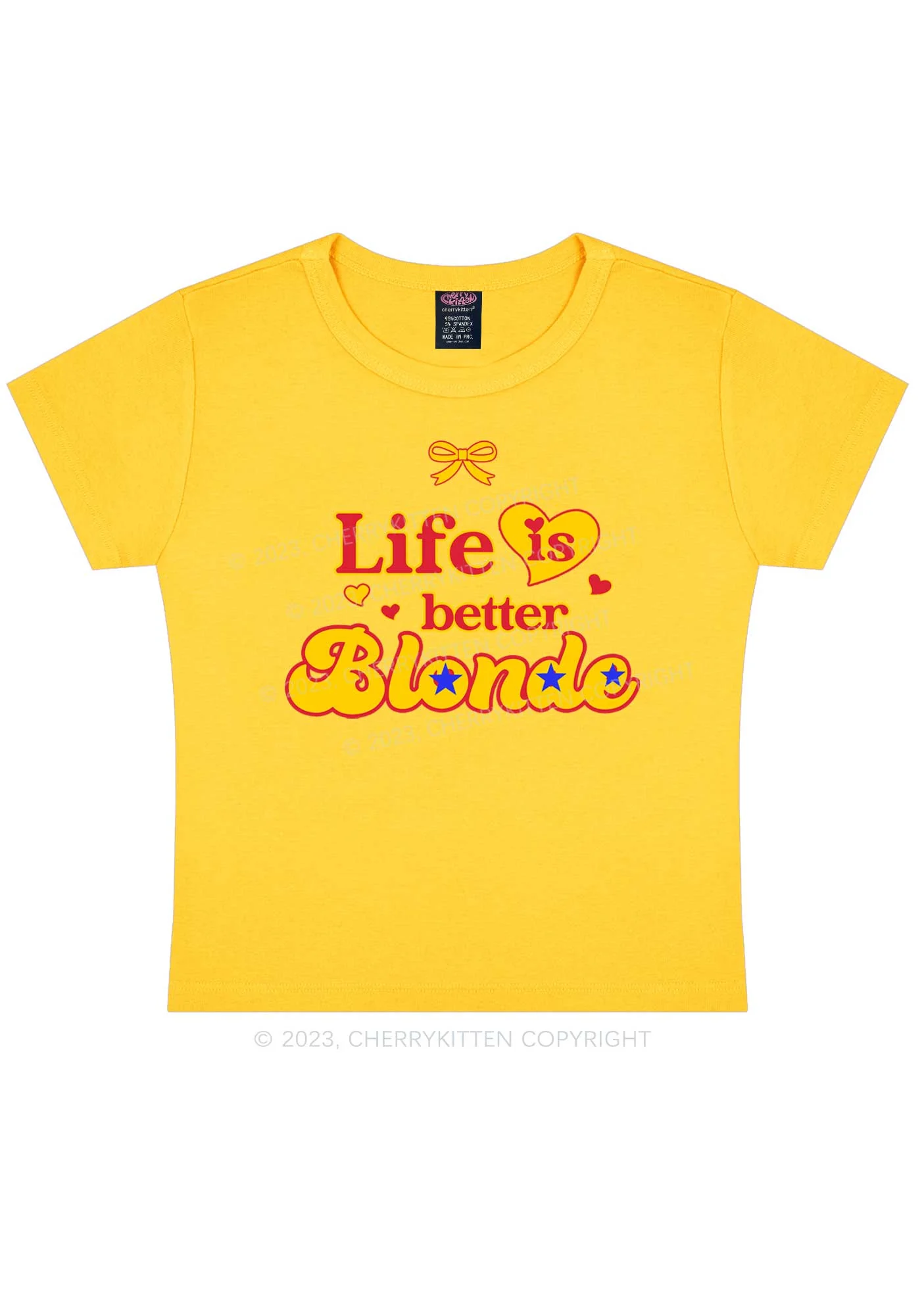 Better Blonde Y2K Baby Tee Cherrykitten - Image 7