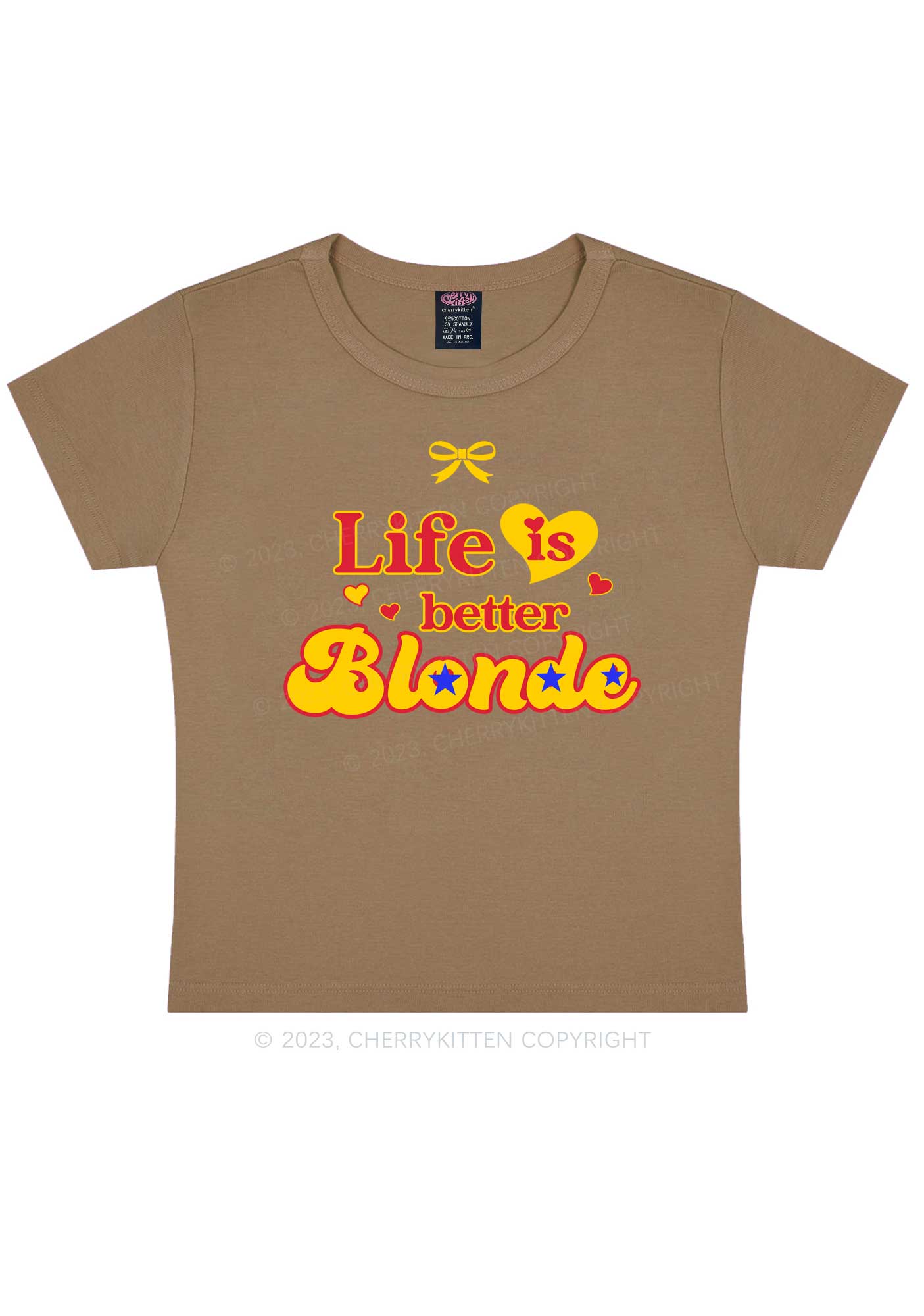 Better Blonde Y2K Baby Tee Cherrykitten - Image 8