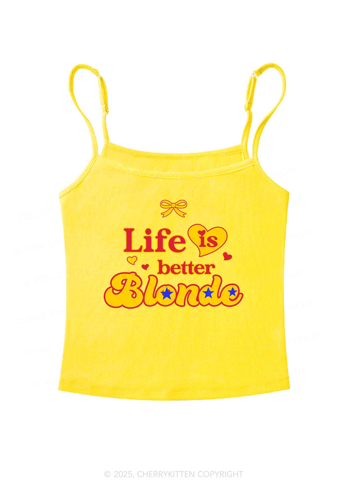 Better Blonde Y2K Spaghetti Strap Cami Cherrykitten - Image 3