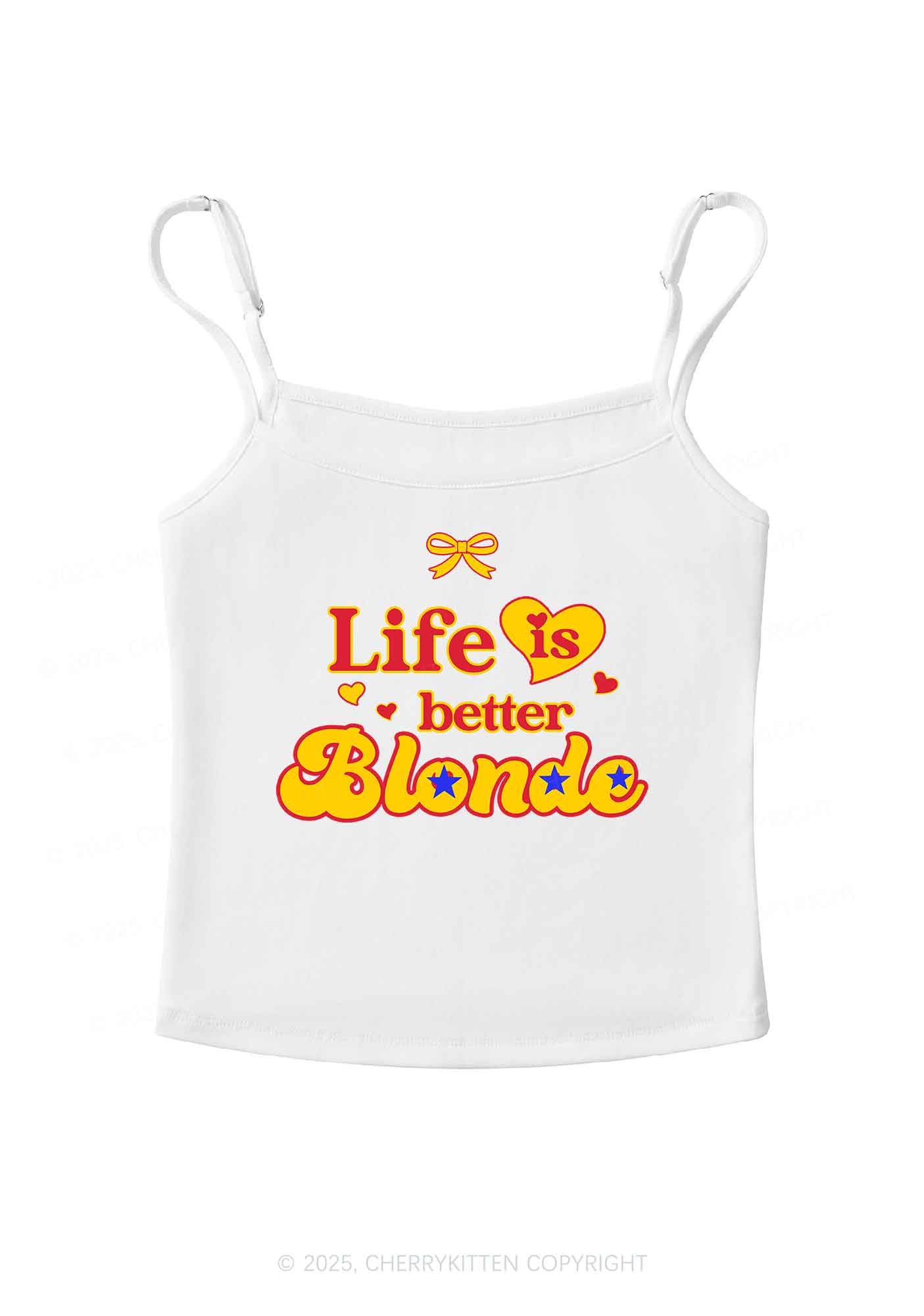 Better Blonde Y2K Spaghetti Strap Cami Cherrykitten - Image 5